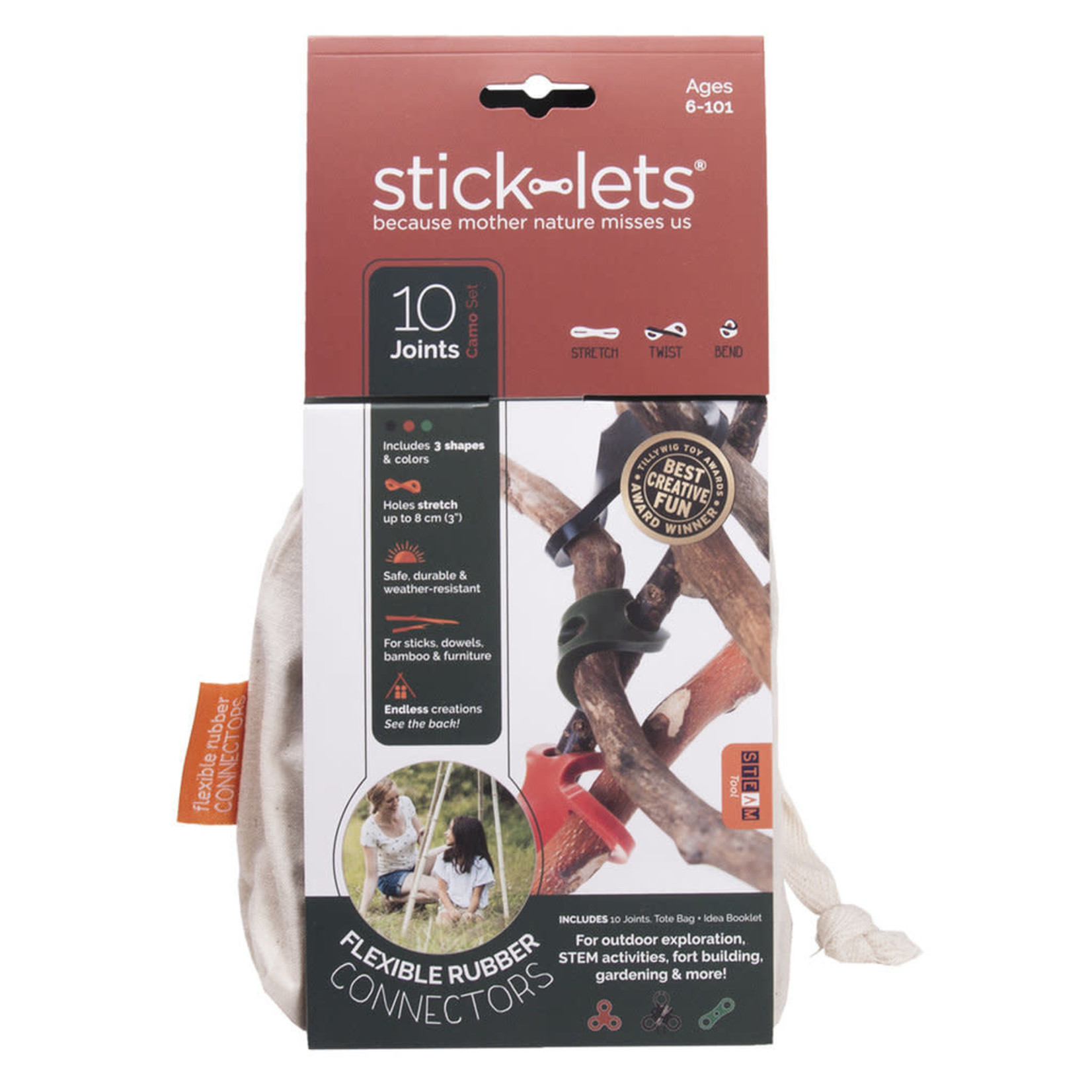 Stick-lets Stick-Lets 10 delige set Camouflage