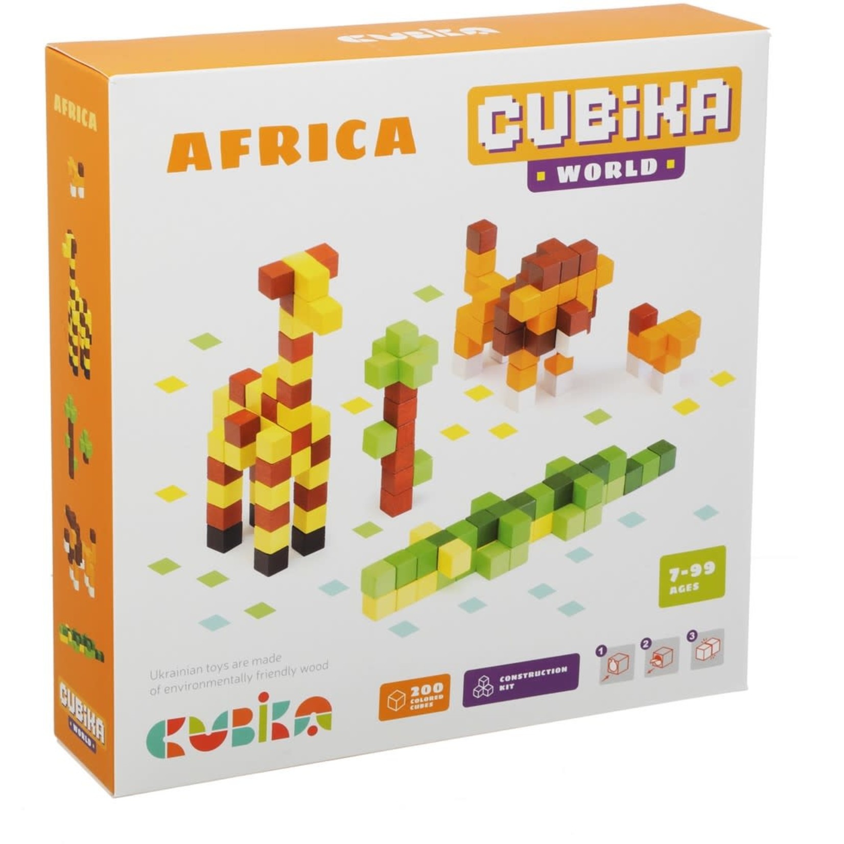 Houten Blokjes Bouwset - Afrika