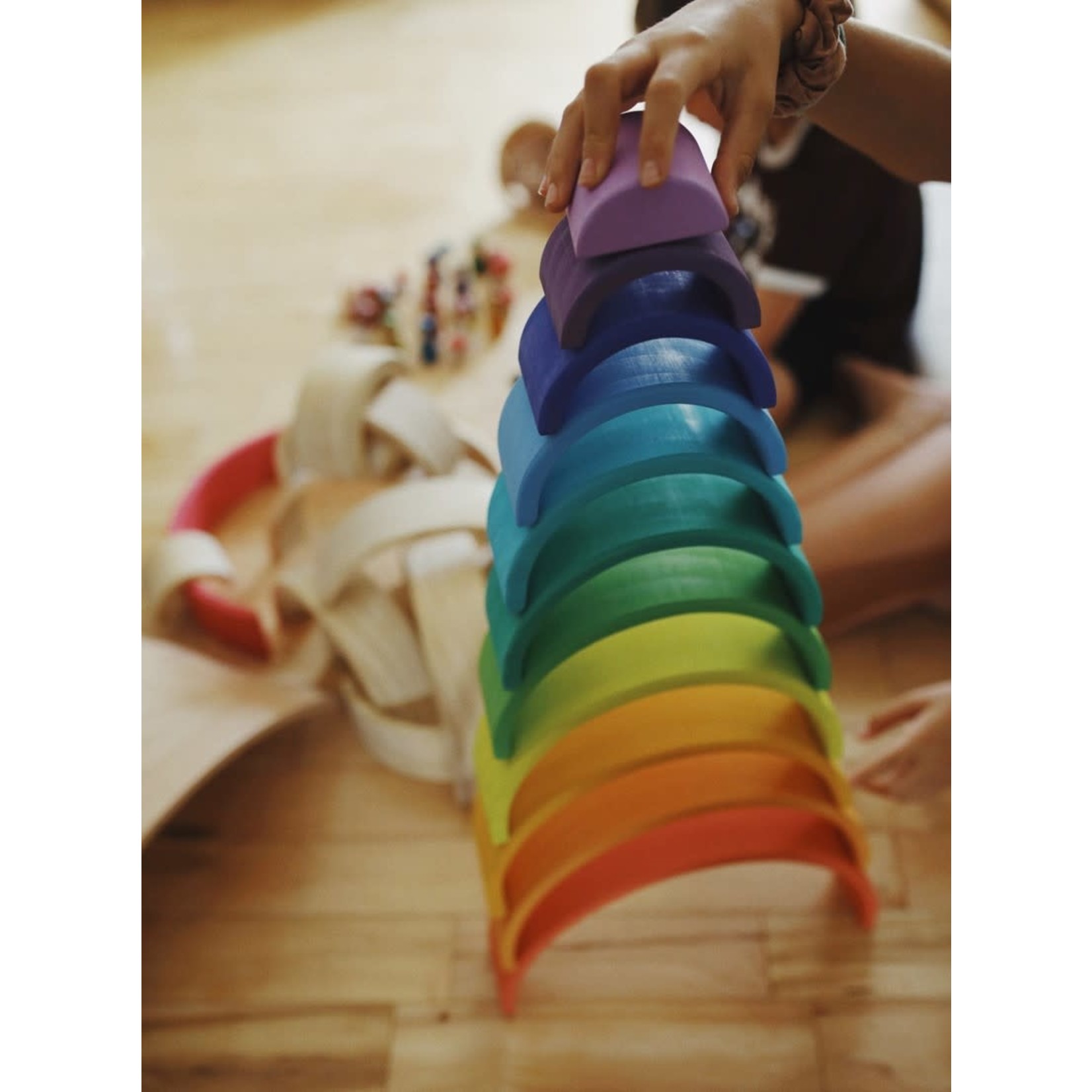 Houten Regenboog Kleur
