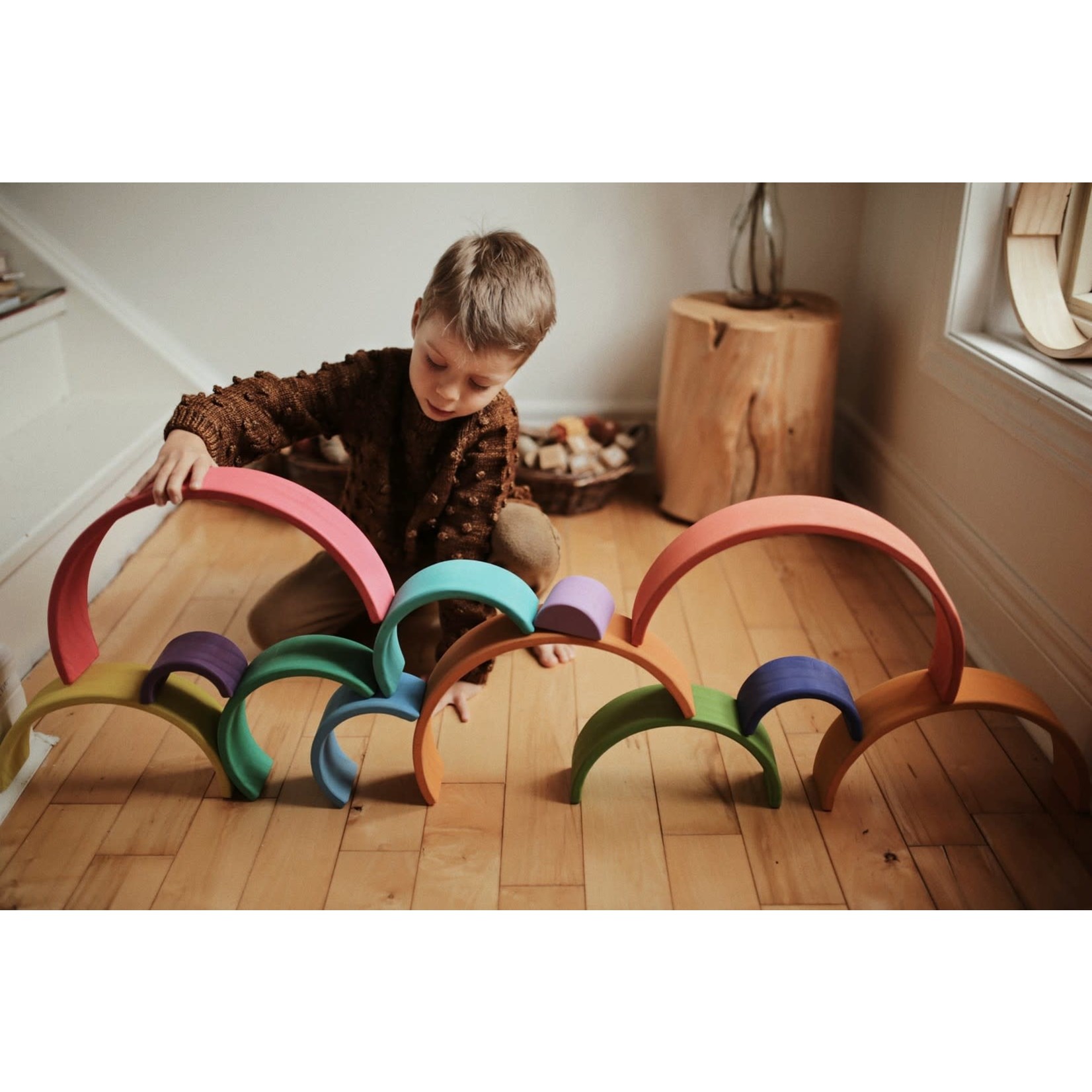 Houten Regenboog Kleur