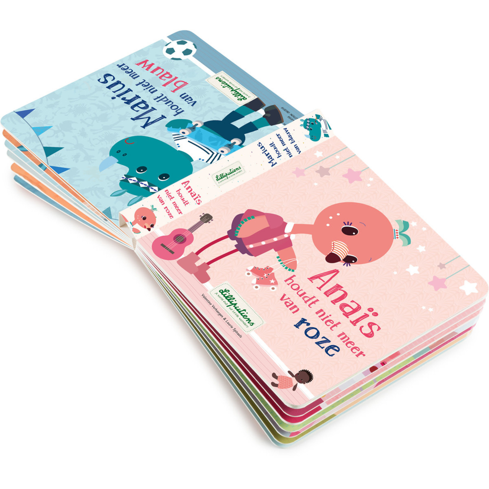 Lilliputiens Omkeerbaar boek - Anais houdt niet meer van roze