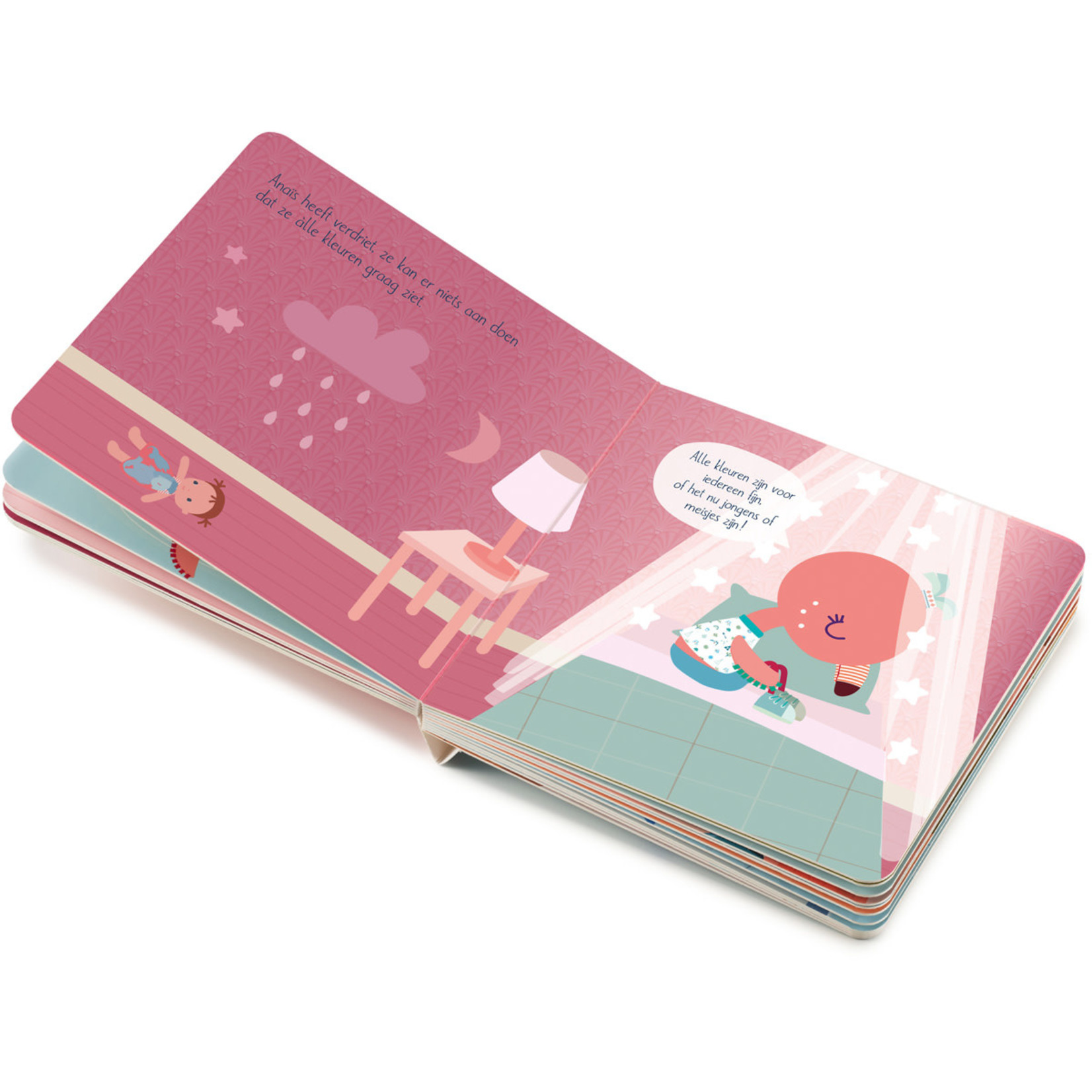 Lilliputiens Omkeerbaar boek - Anais houdt niet meer van roze