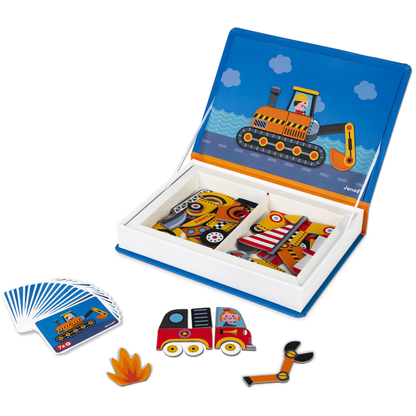 Janod Magneetboek Racers