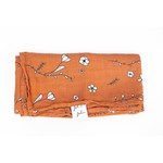 Hydrofieldoek XL met Bloemen Oranje