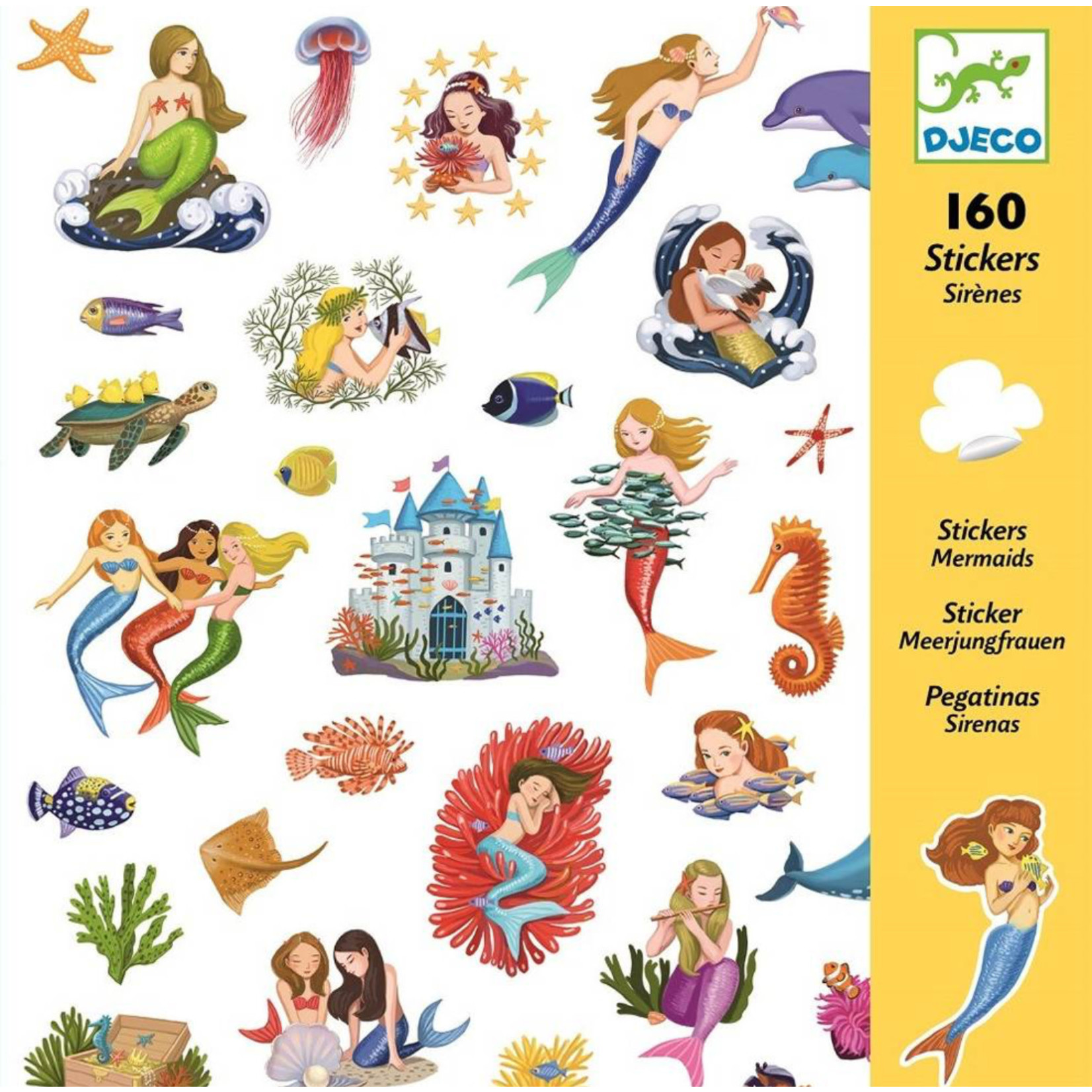Djeco Stickers - Zeemeerminnen