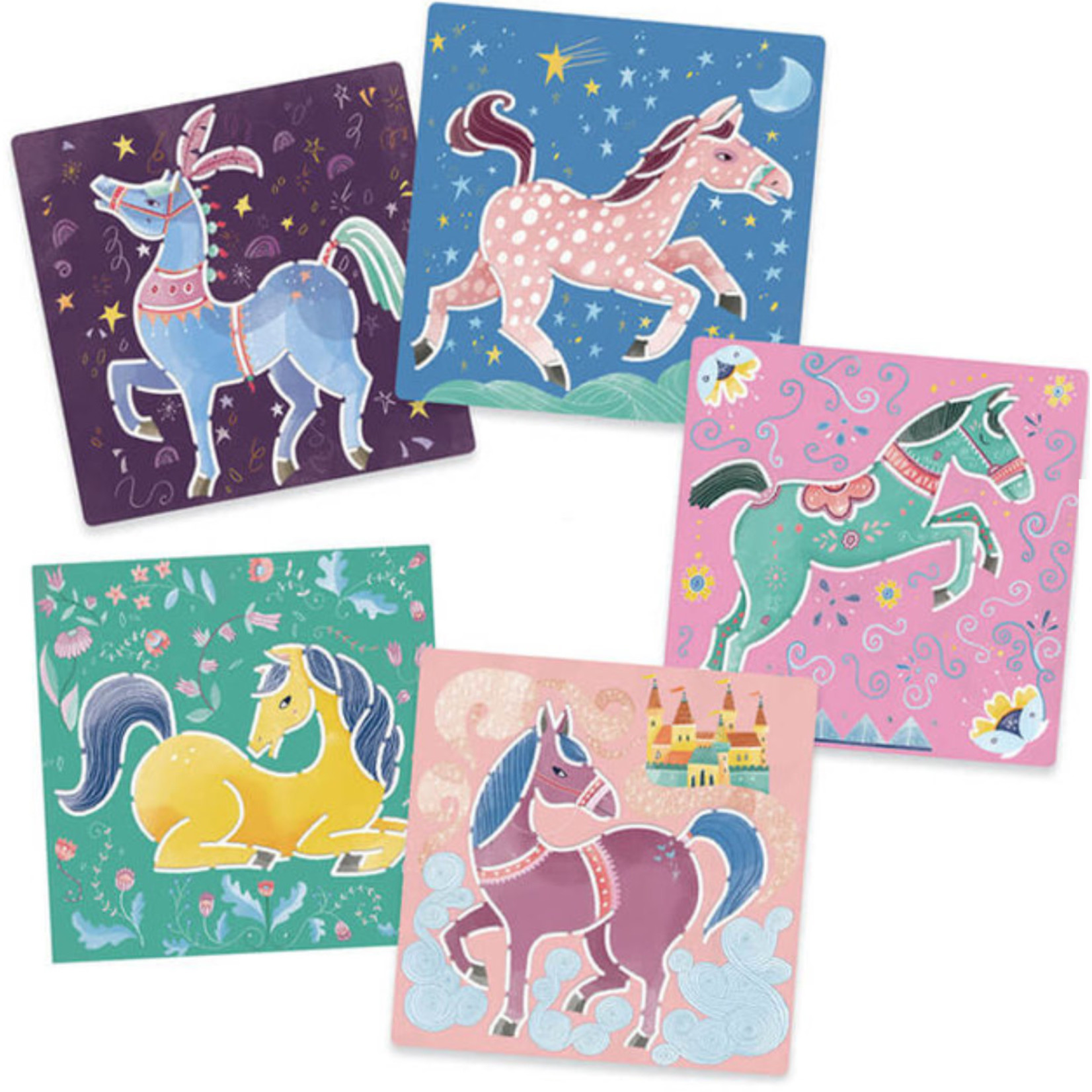 Djeco Tekensjablonen - Unicorns