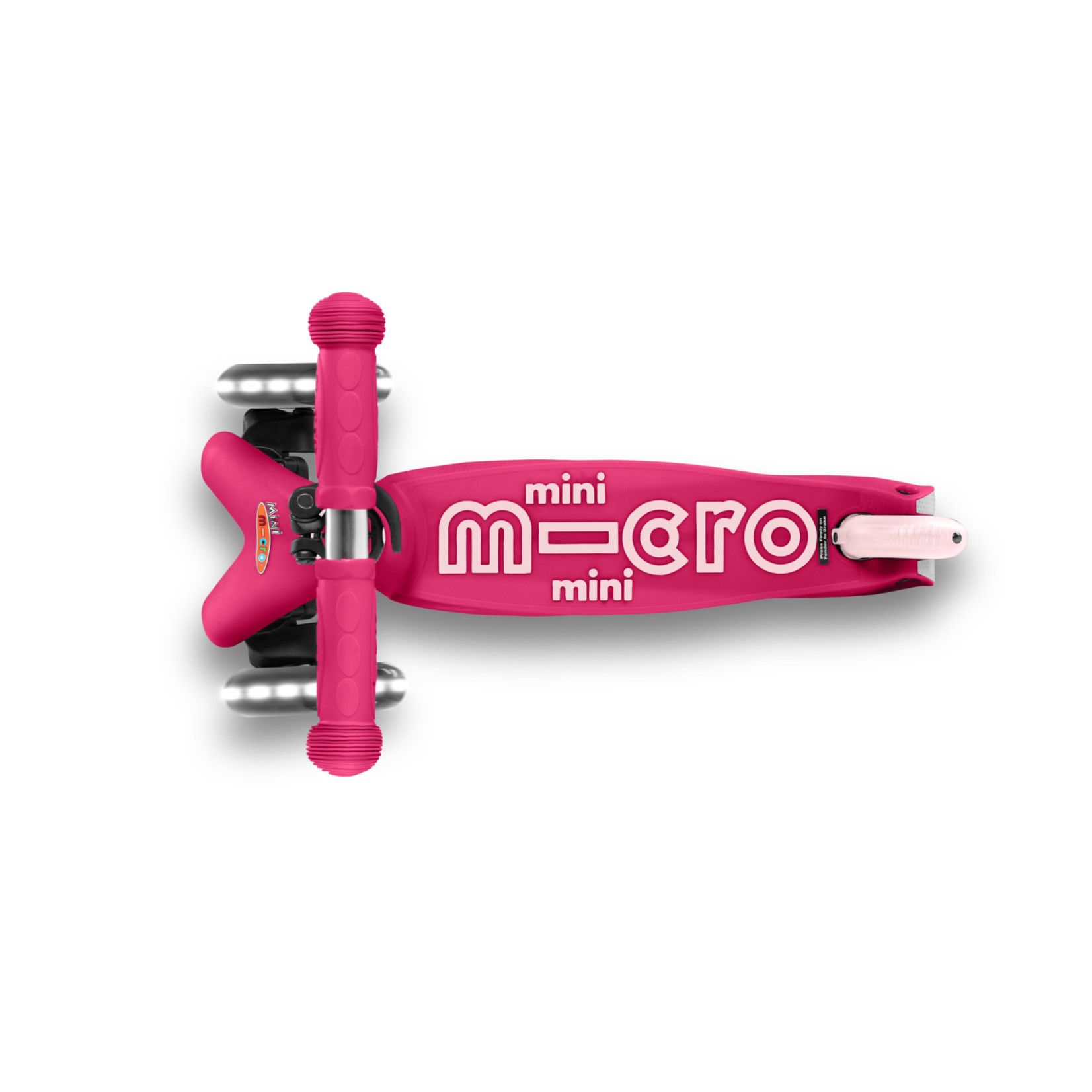Micro Step Mini Deluxe 3in1 Push LED Roze