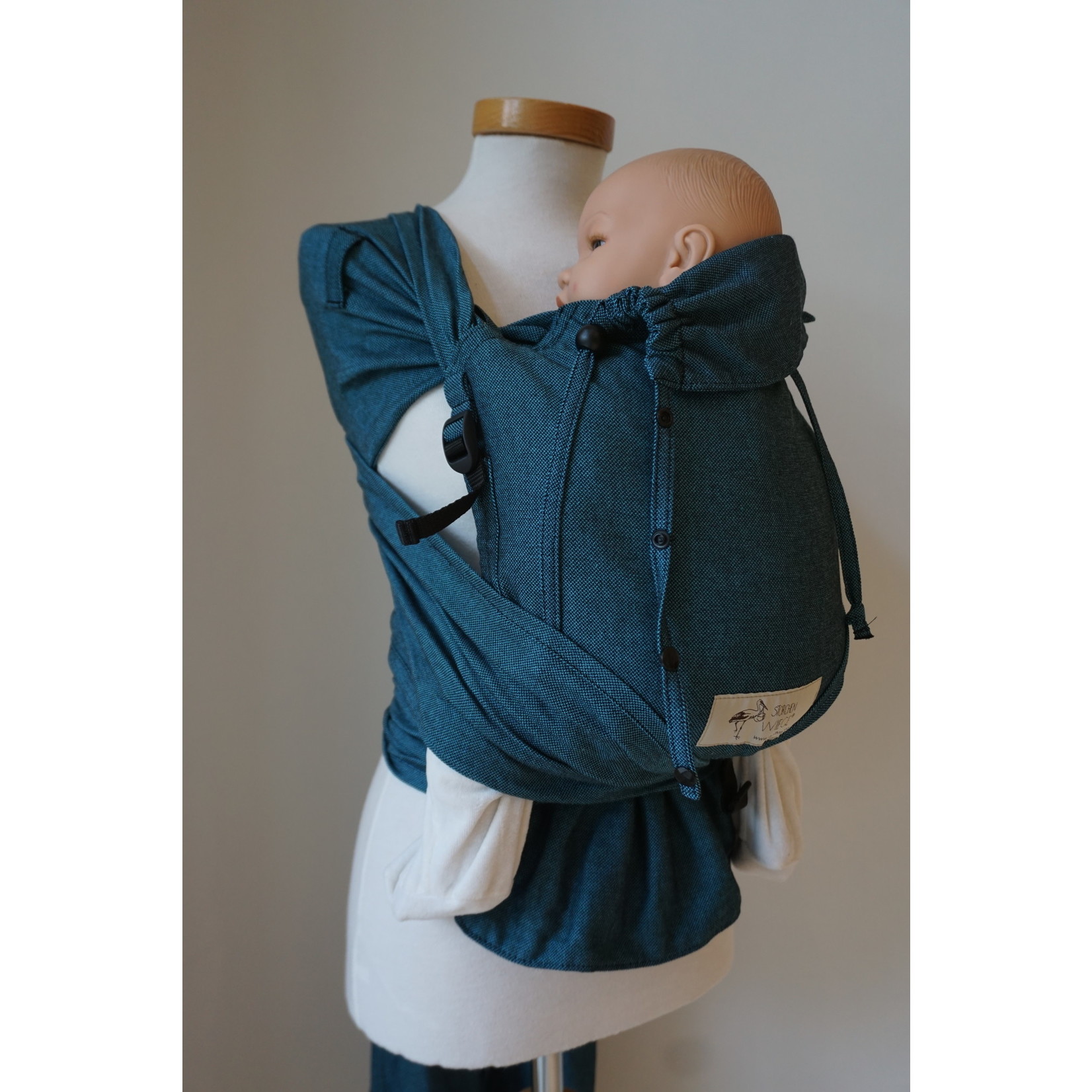 Storchenwiege Storchenwiege BabyCarrier Slim Türkis