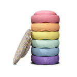 Stapelstein Stapelstein Rainbow Pastel + Confetti Board Pastel