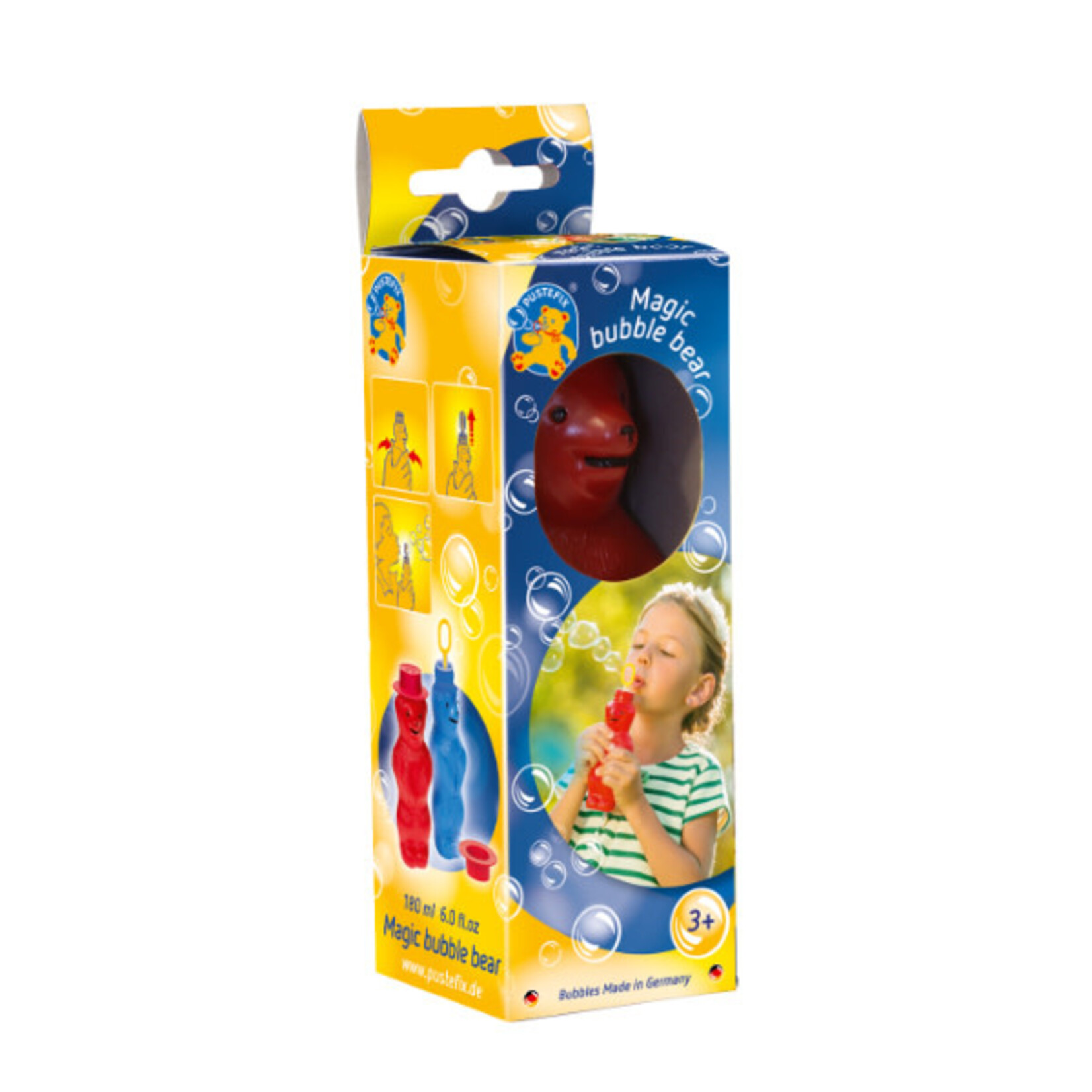 Pustefix Pustefix bellenblaas beer rood