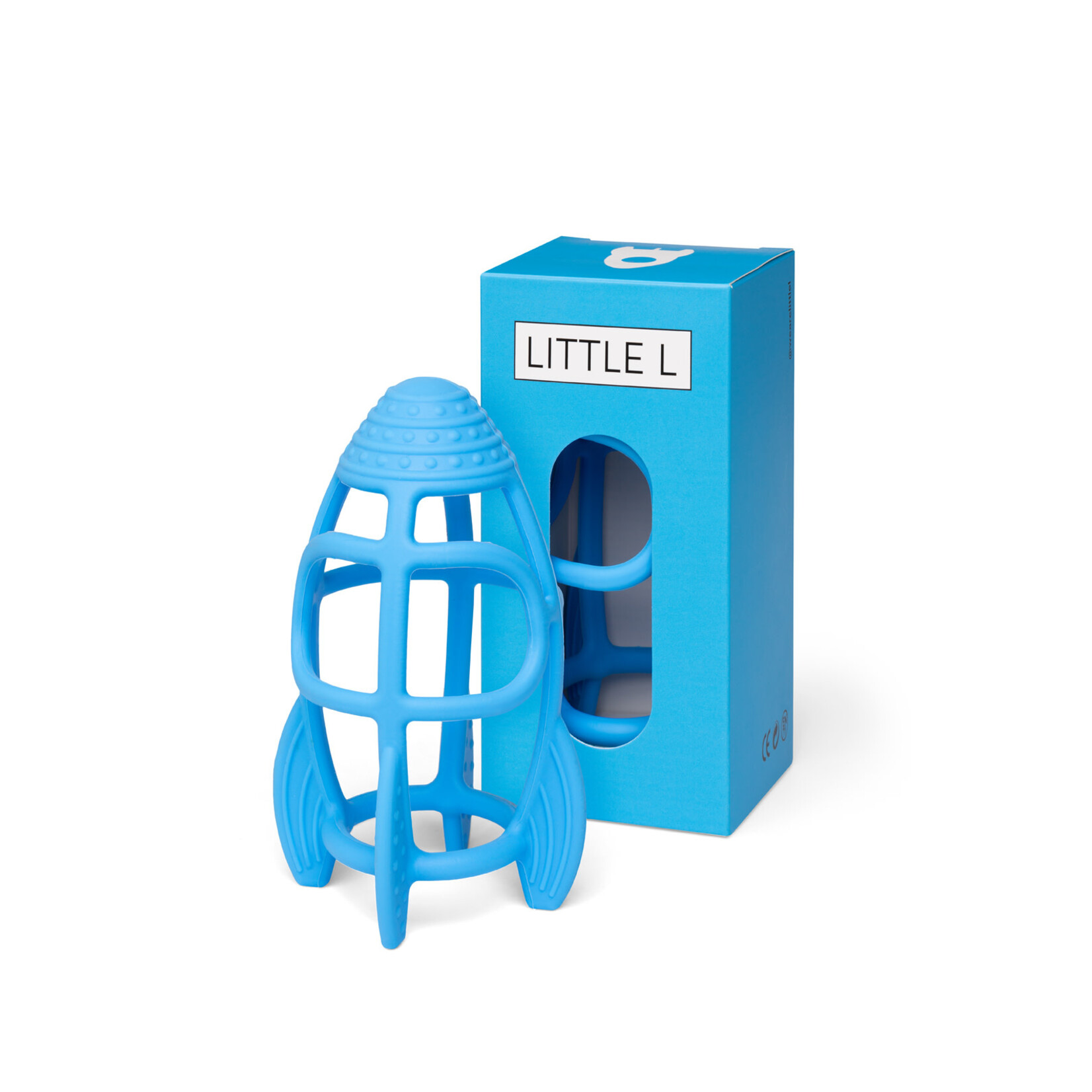 Little L Little L Bijtspeeltje - Raket Blauw