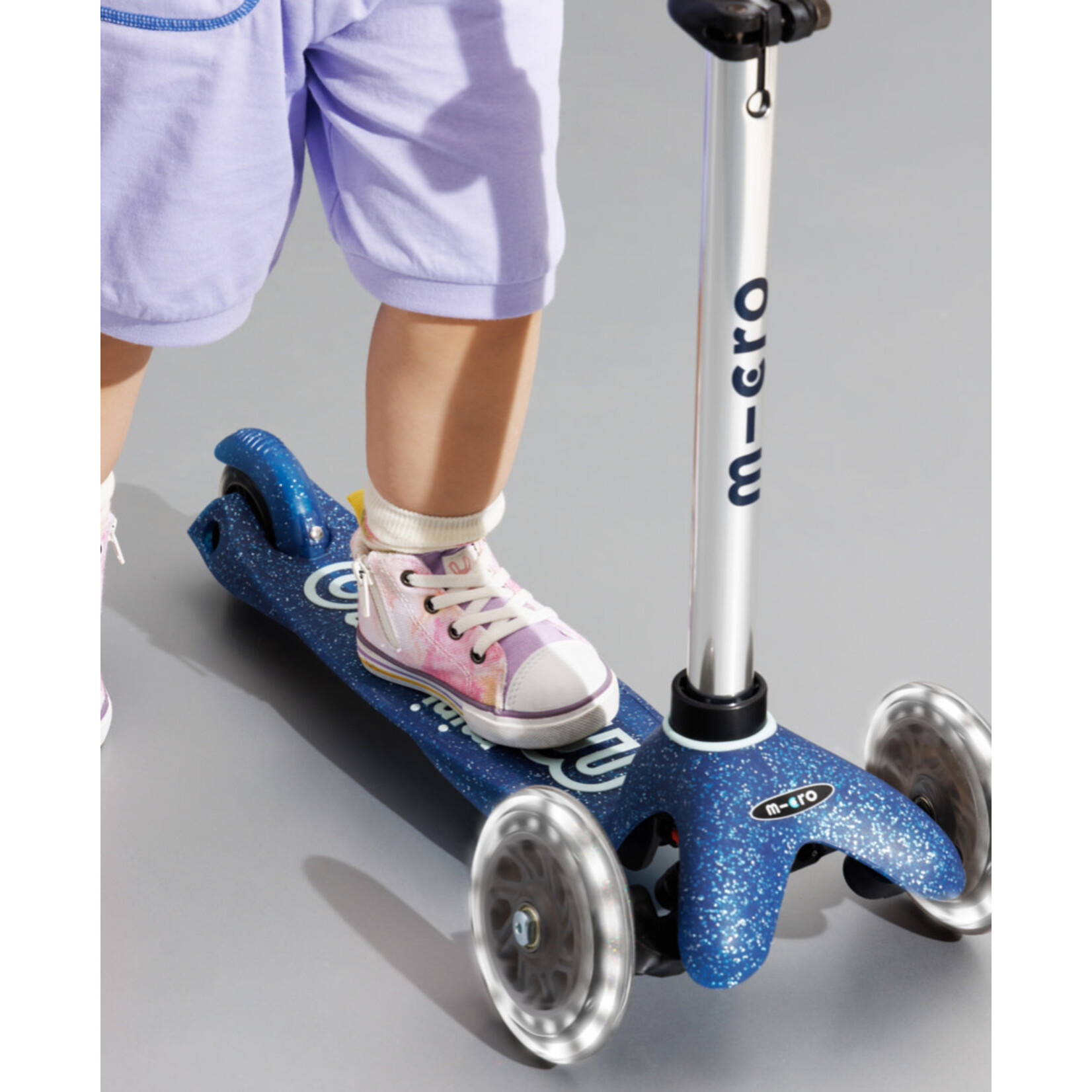 Micro Step Mini Micro Step Deluxe Glitter LED Blauw