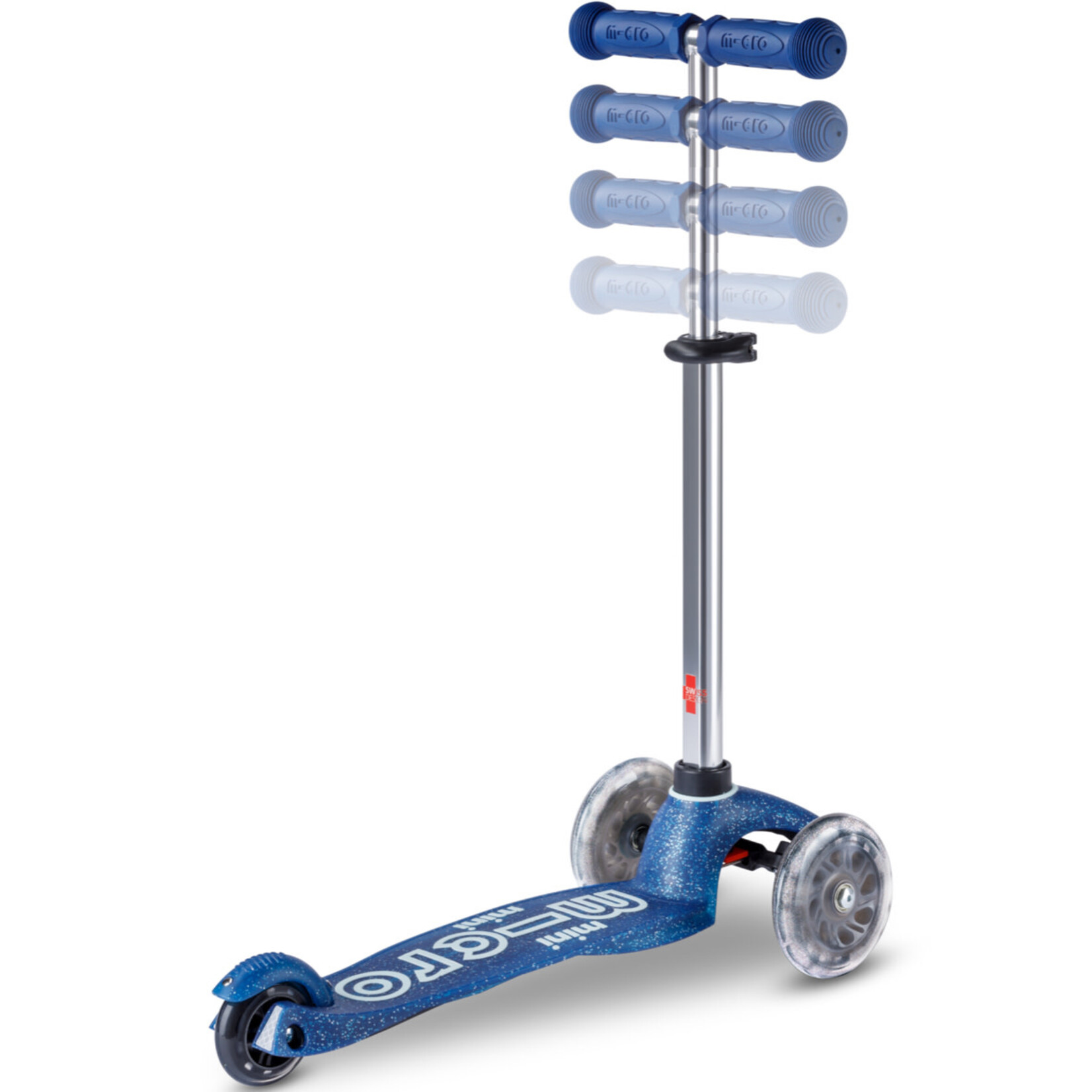 Micro Step Mini Micro Step Deluxe Glitter LED Blauw