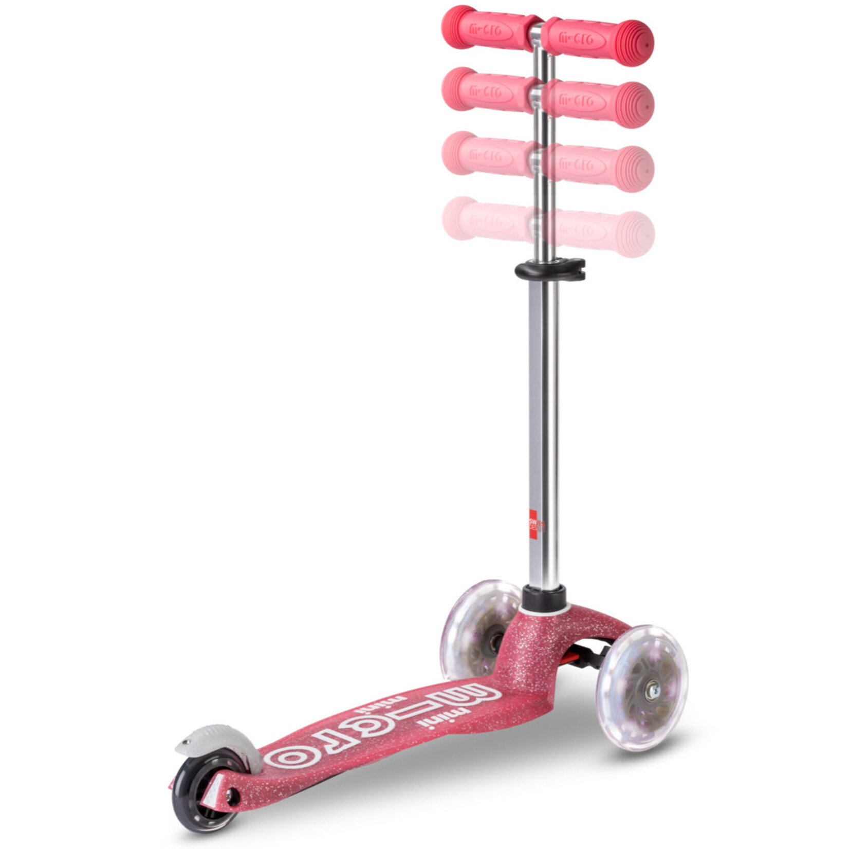 Micro Step Mini Micro Step Deluxe Glitter LED Roze