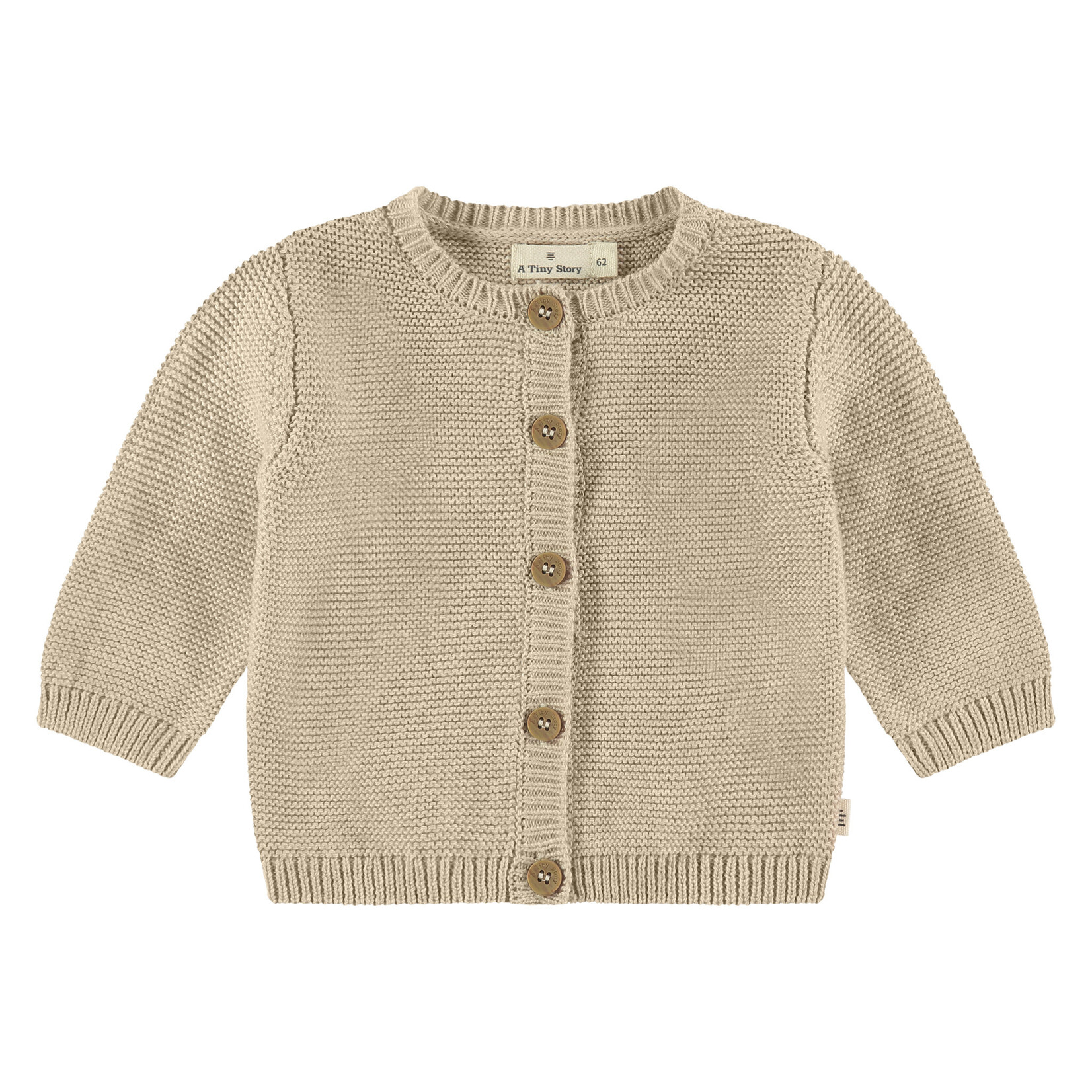 A Tiny Story Baby Cardigan - oatmeal melange