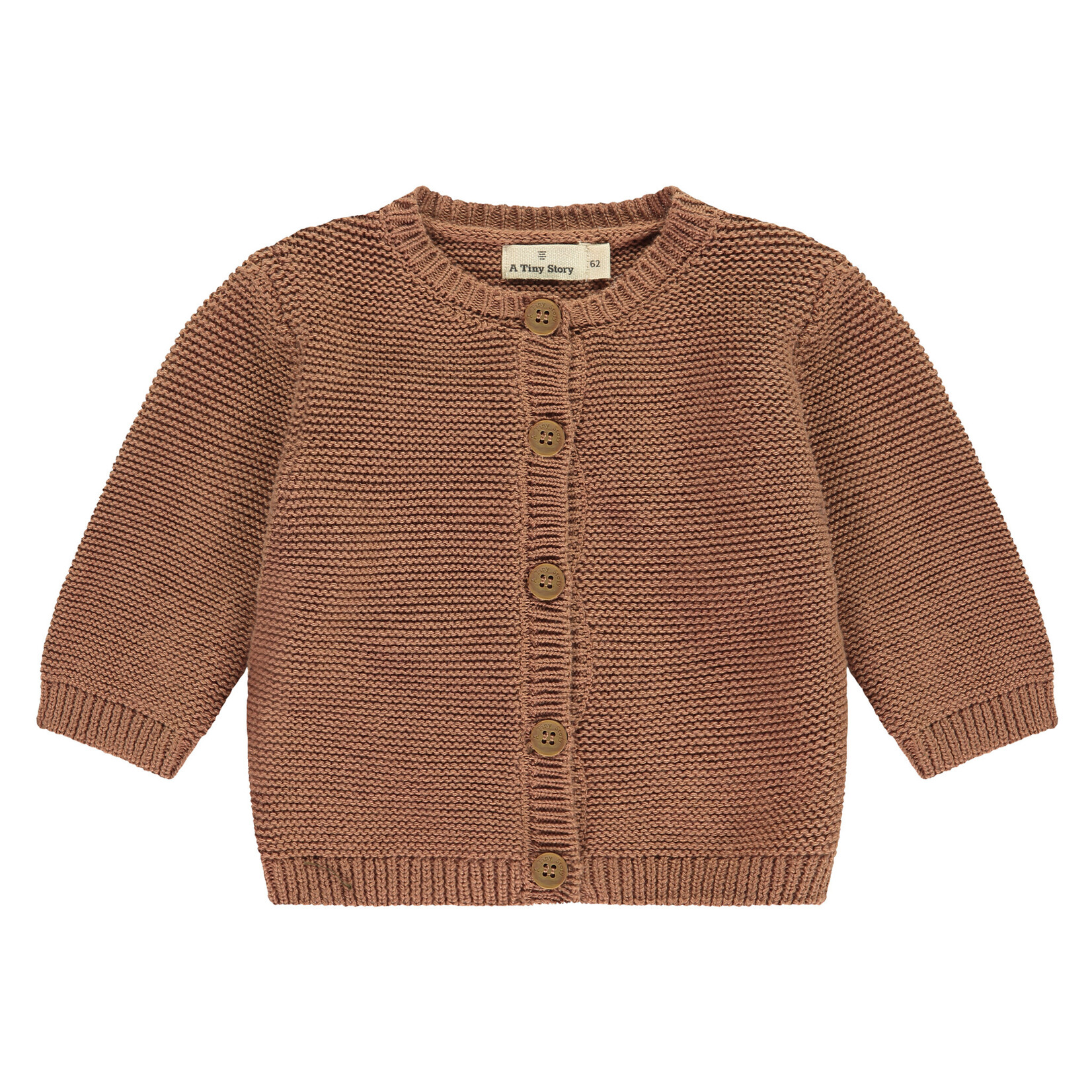 A Tiny Story Baby Cardigan - Mocha