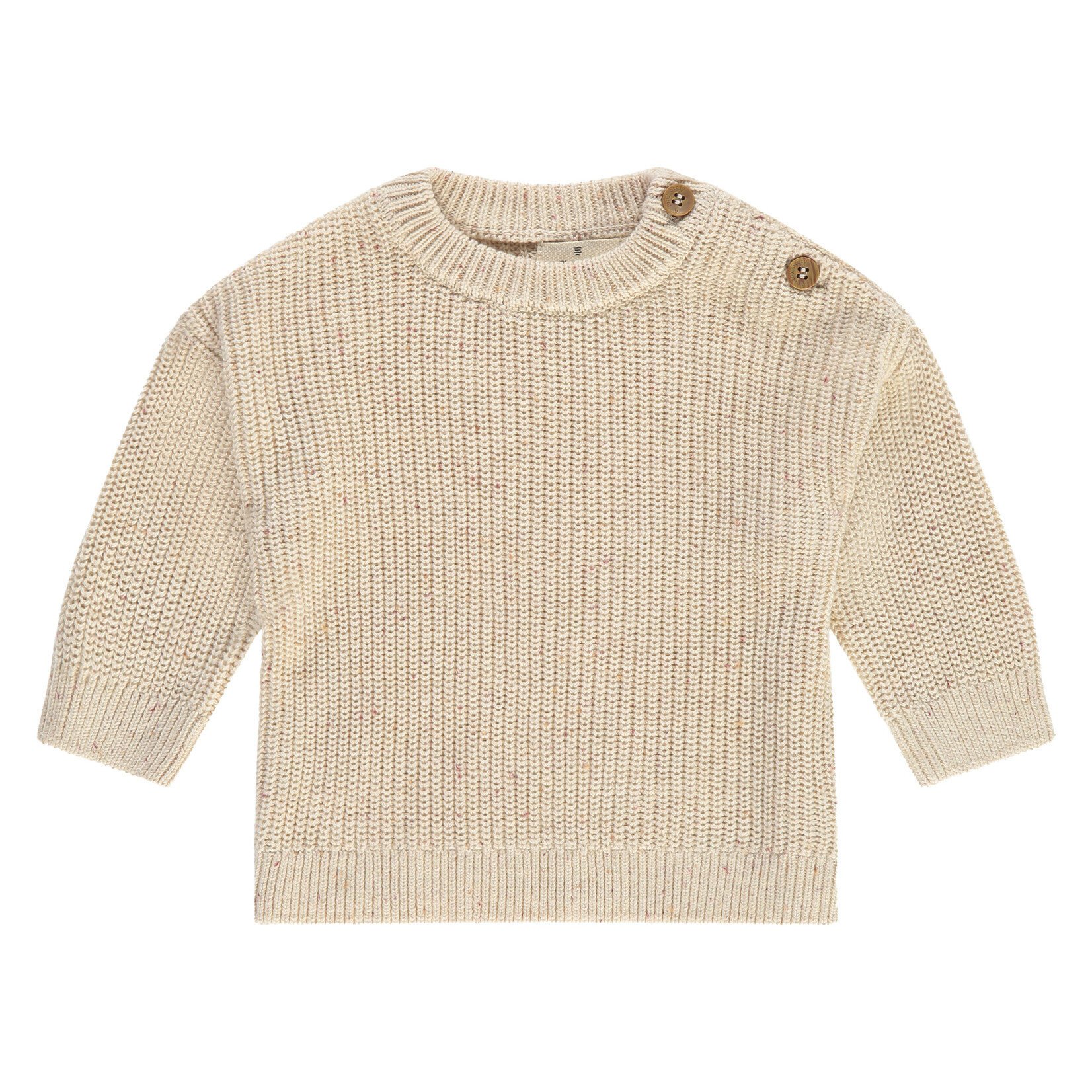 A Tiny Story Baby Knitted Pullover - Ecru Melange