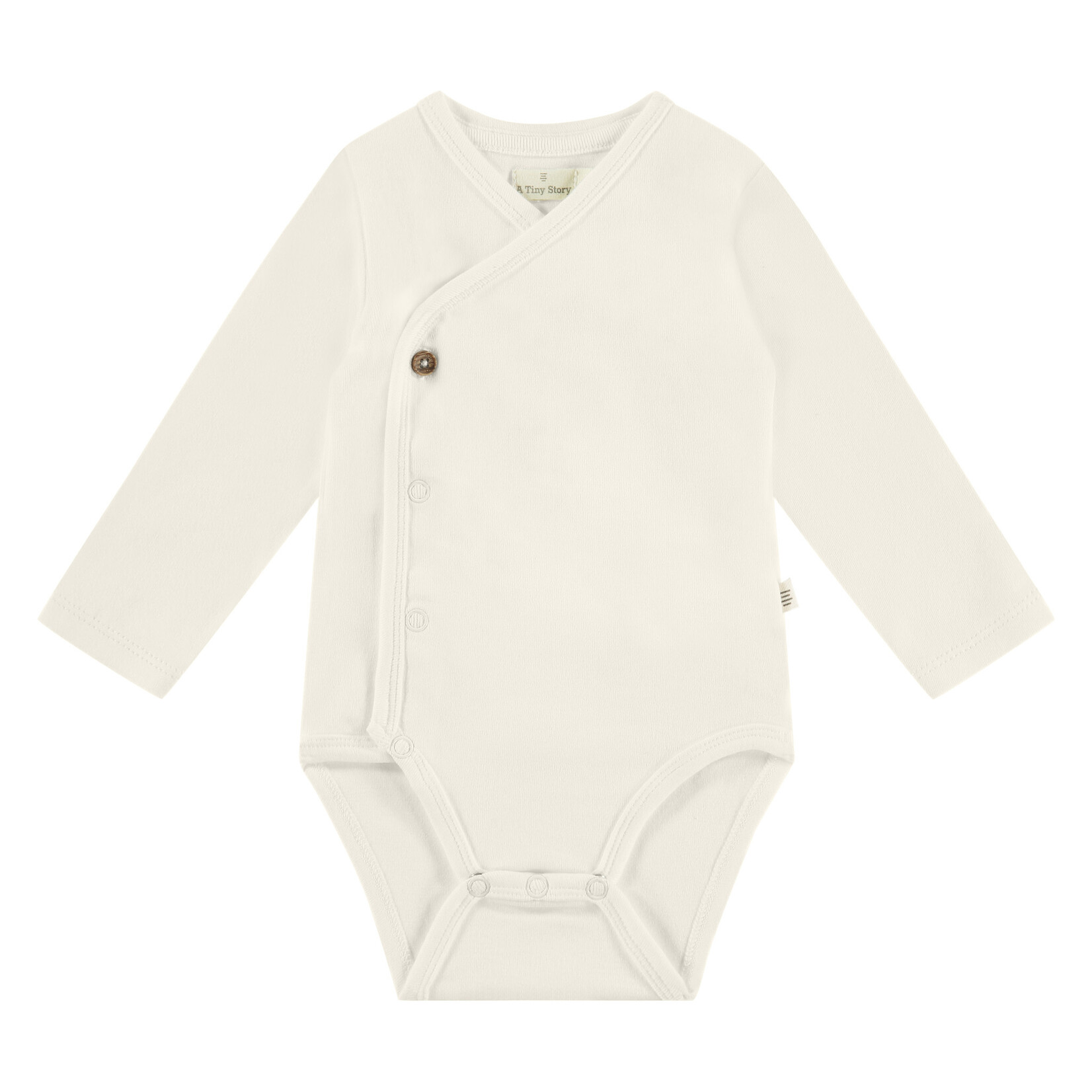 A Tiny Story Baby Romper Long Sleeve - Cloud