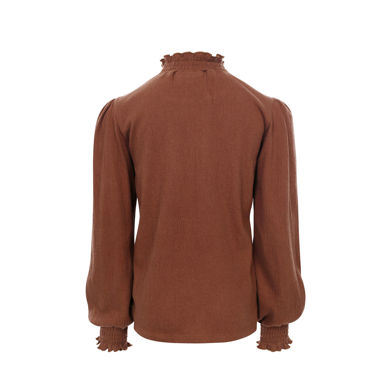 LOOXS Little Little crinkle T-shirt l/s - Chocolate