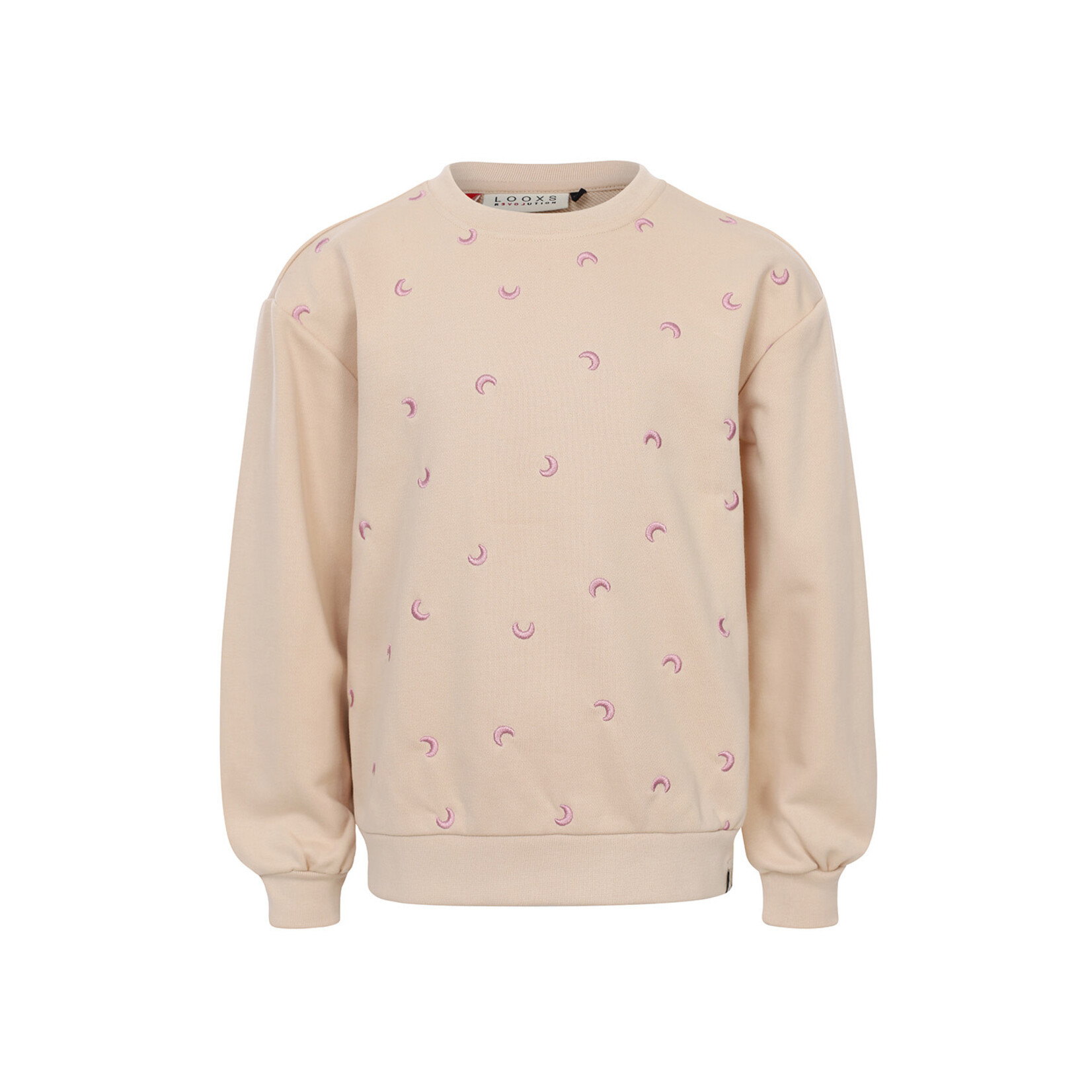 LOOXS Little Little embroidery sweater - Latte