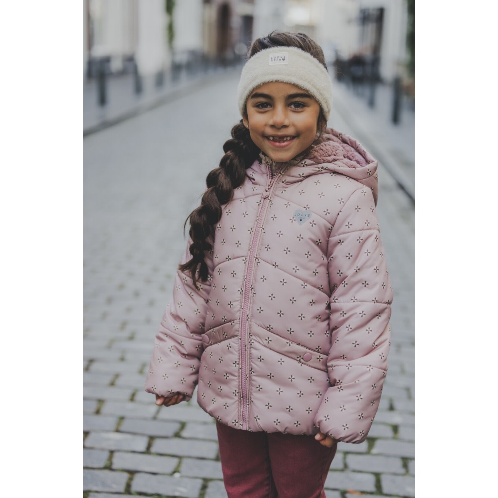 LOOXS Little Little printed Outerwear jacket - PURPLE FANTASY