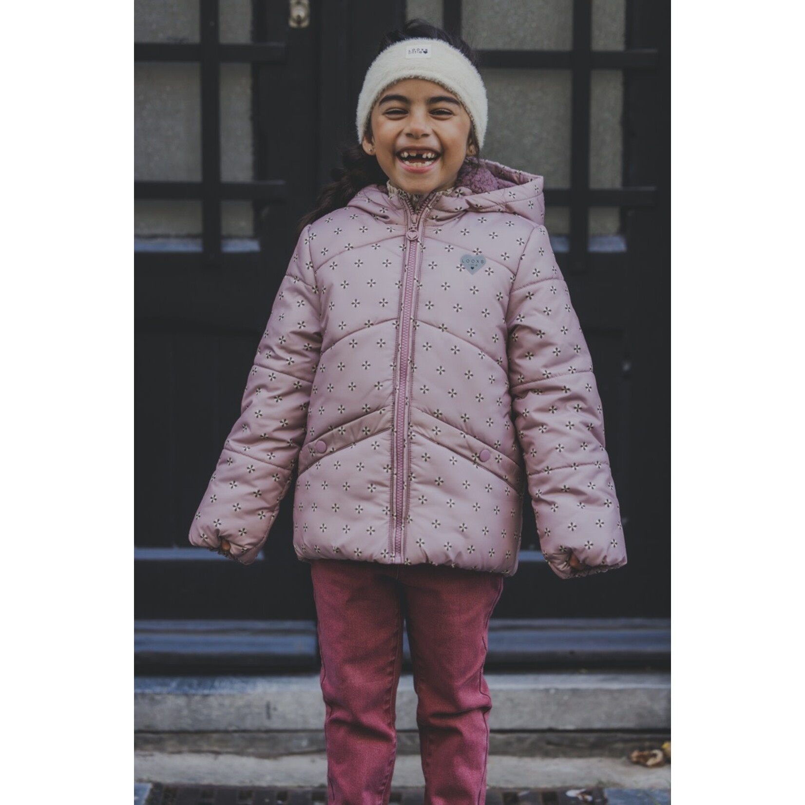 LOOXS Little Little printed Outerwear jacket - PURPLE FANTASY