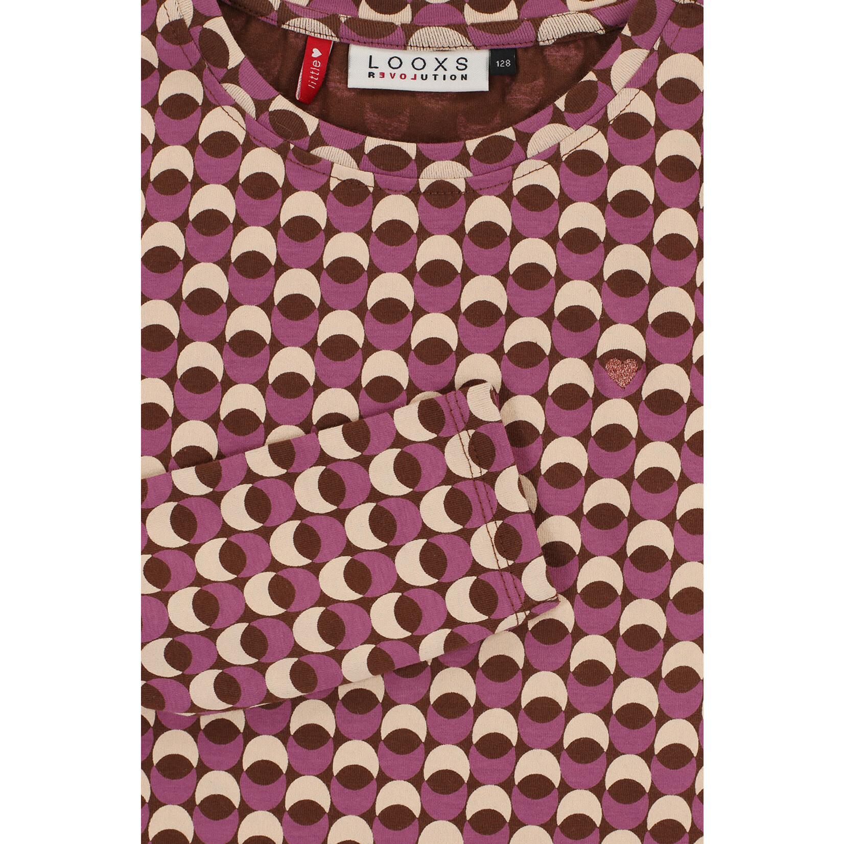 LOOXS Little Little printed T-shirt l/s - retro jacquard