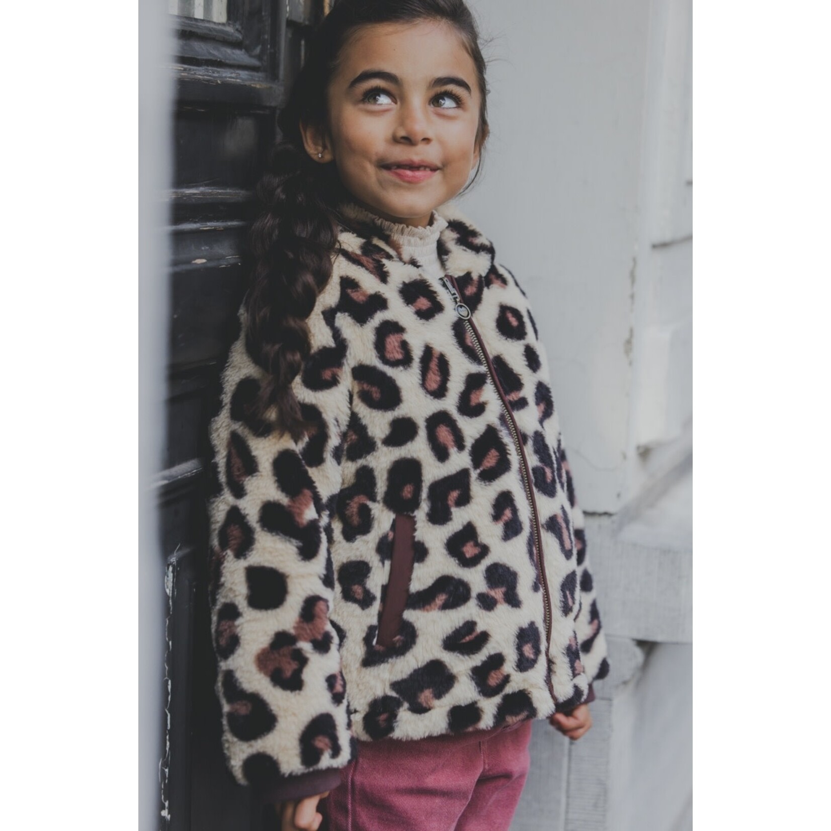 LOOXS Little LOOXS little reversible jacket - SPOTTED FUR