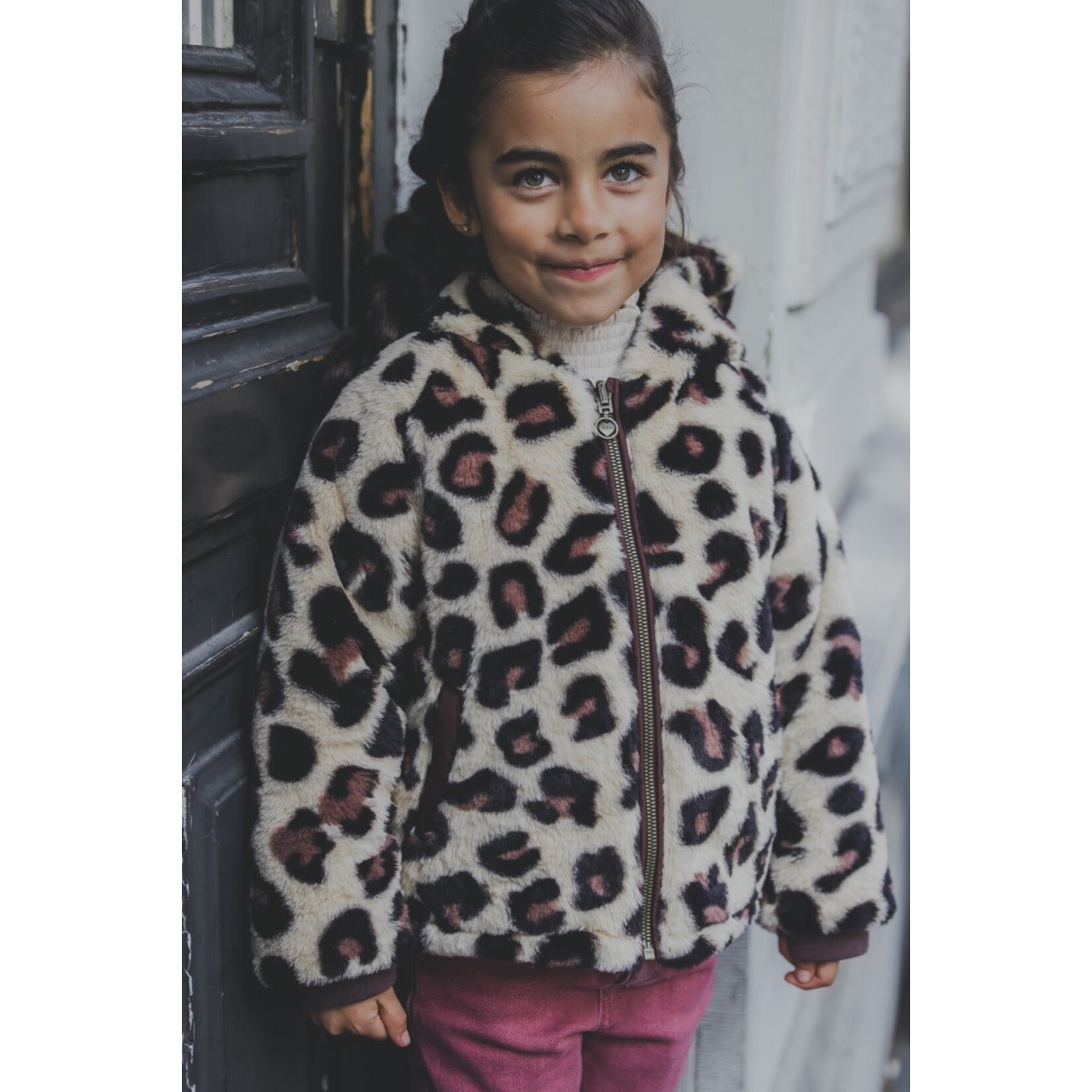 LOOXS Little LOOXS little reversible jacket - SPOTTED FUR