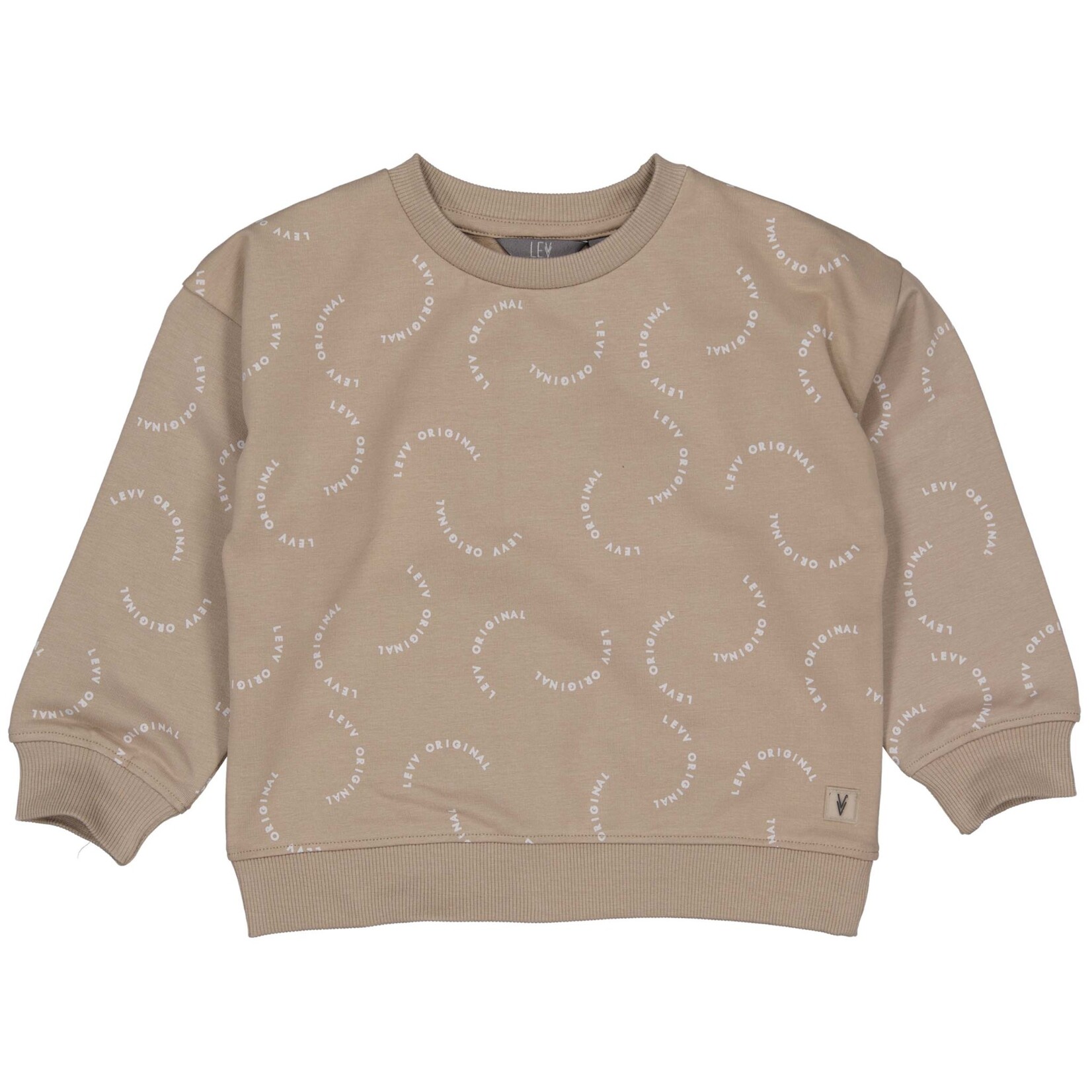 LEVV Little Pascal - AOP Taupe Text