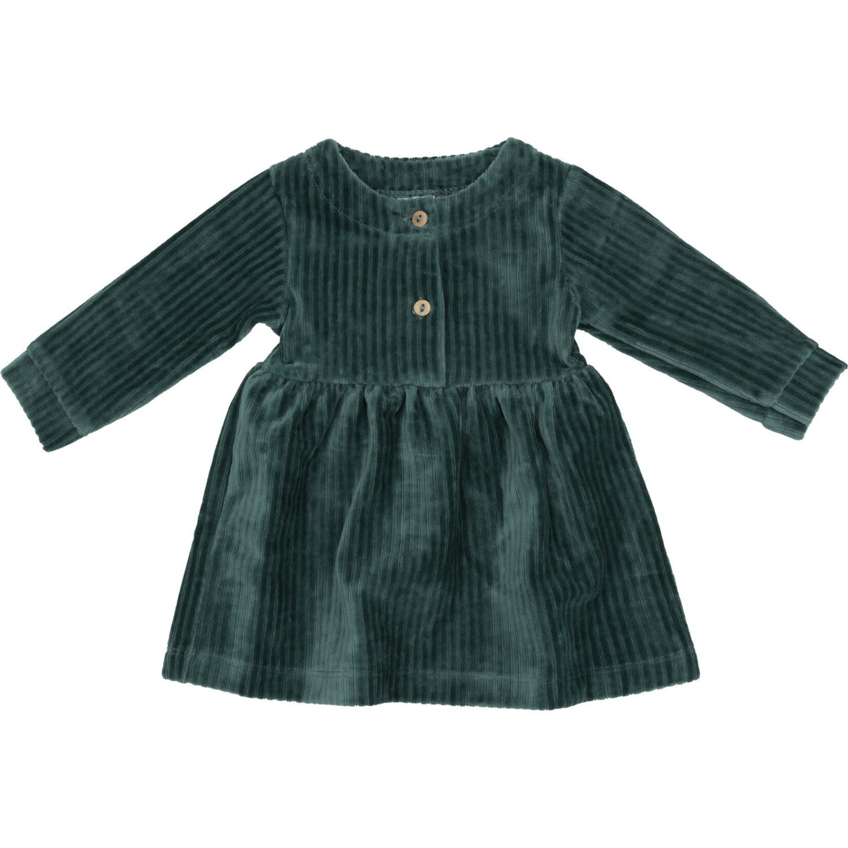 Klein Babykleding Dress Velours Posy Green