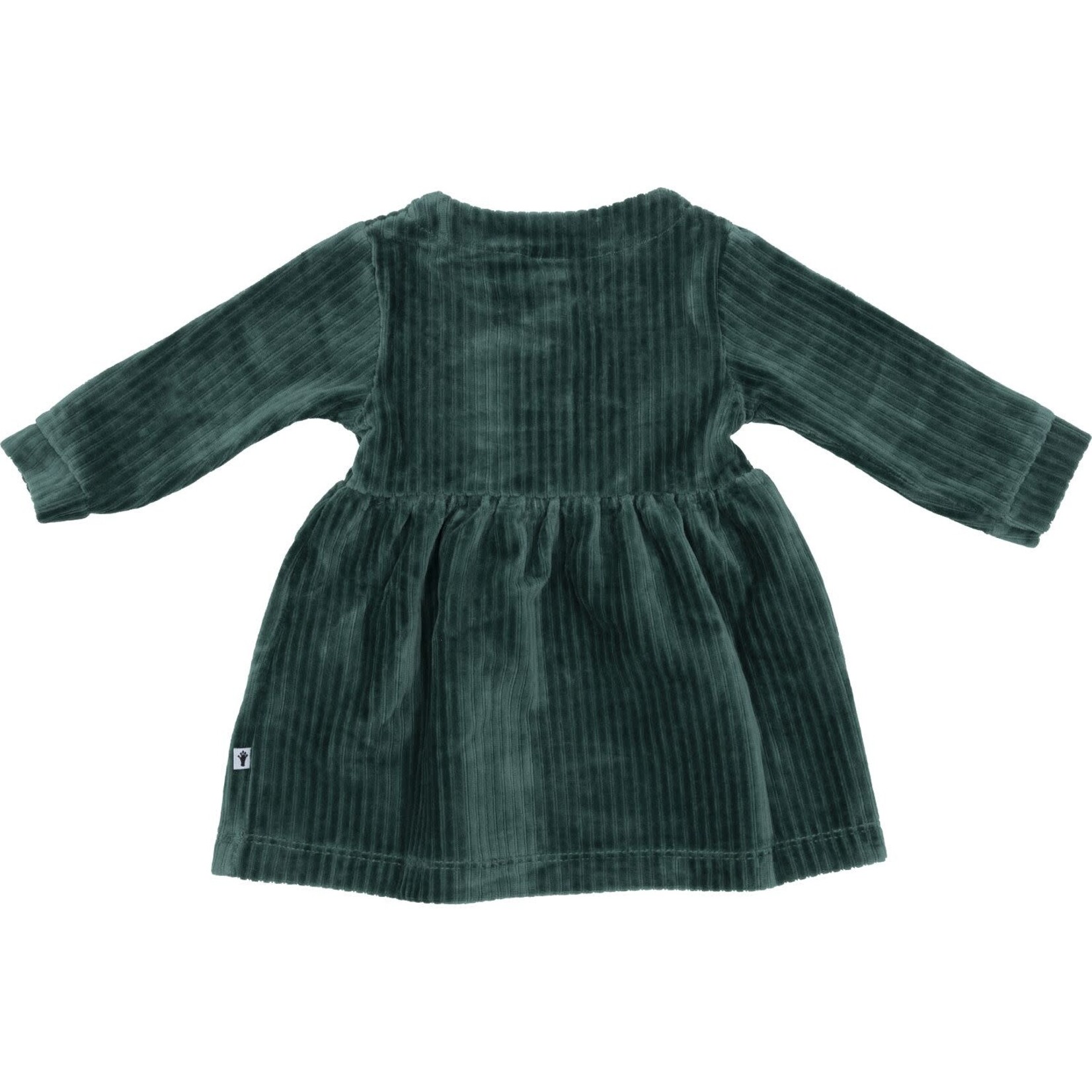 Klein Babykleding Dress Velours Posy Green