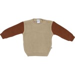 Klein Babykleding Knitted Sweater Colorblock Irish Creme