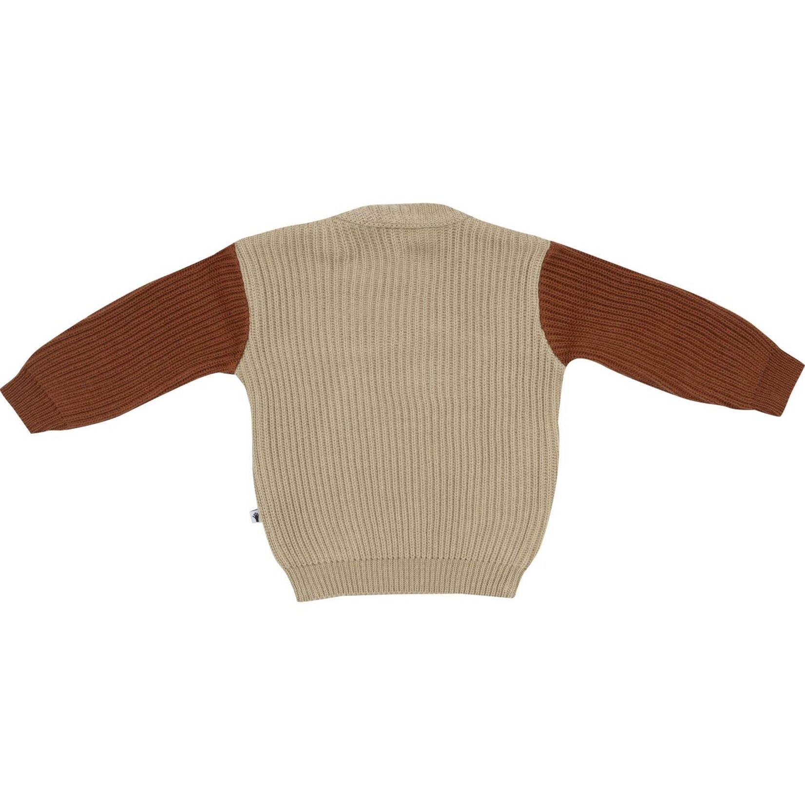 Klein Babykleding Knitted Sweater Colorblock Irish Creme