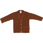 Klein Babykleding Knitted Vest V Pecan Brown