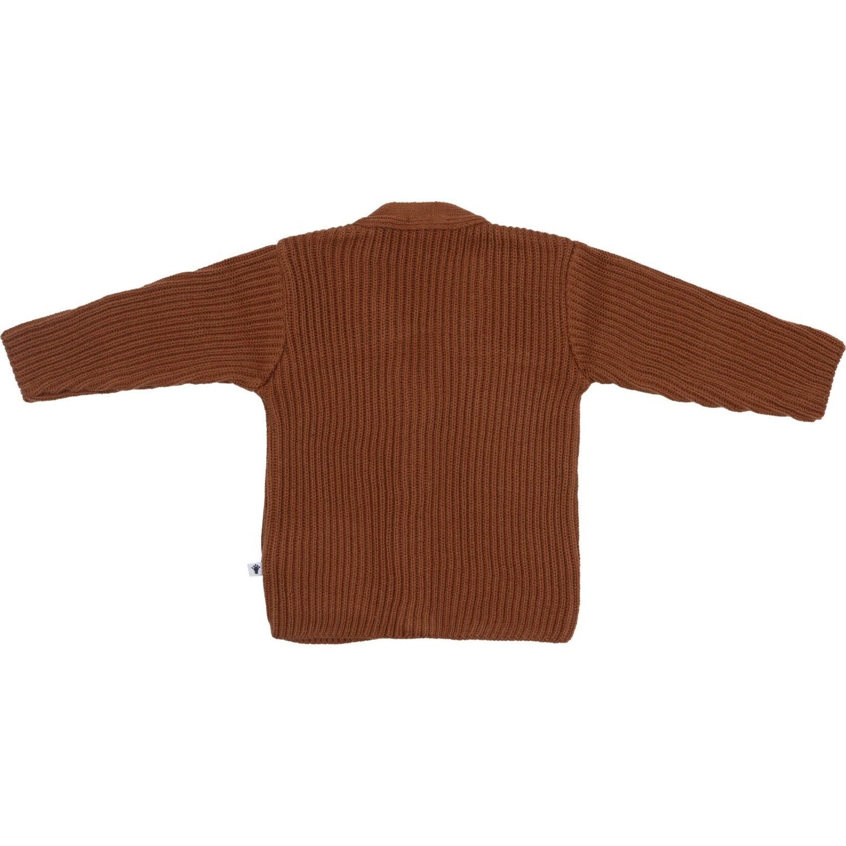 Klein Babykleding Knitted Vest V Pecan Brown