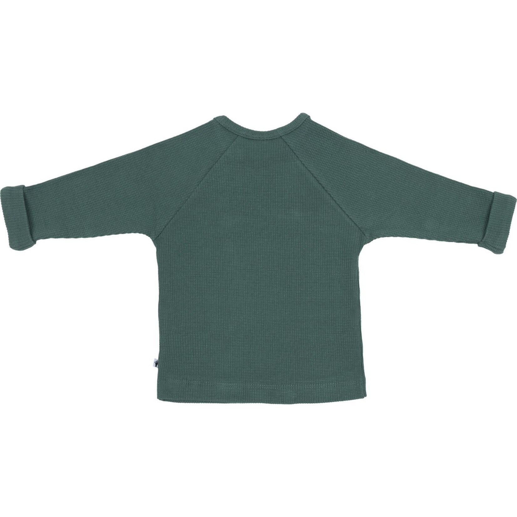 Klein Babykleding Shirt Raglan Waffle Posy. Green