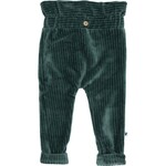 Klein Babykleding Trouser High waist Velours Posy Green