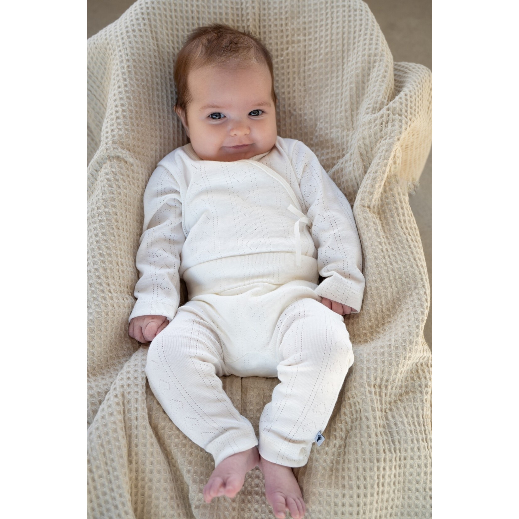 Klein Babykleding Trousers Jaquard - Off White