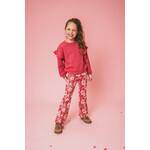 LOOXS Little Flared Broek Jacquard Sweat Spring Flower