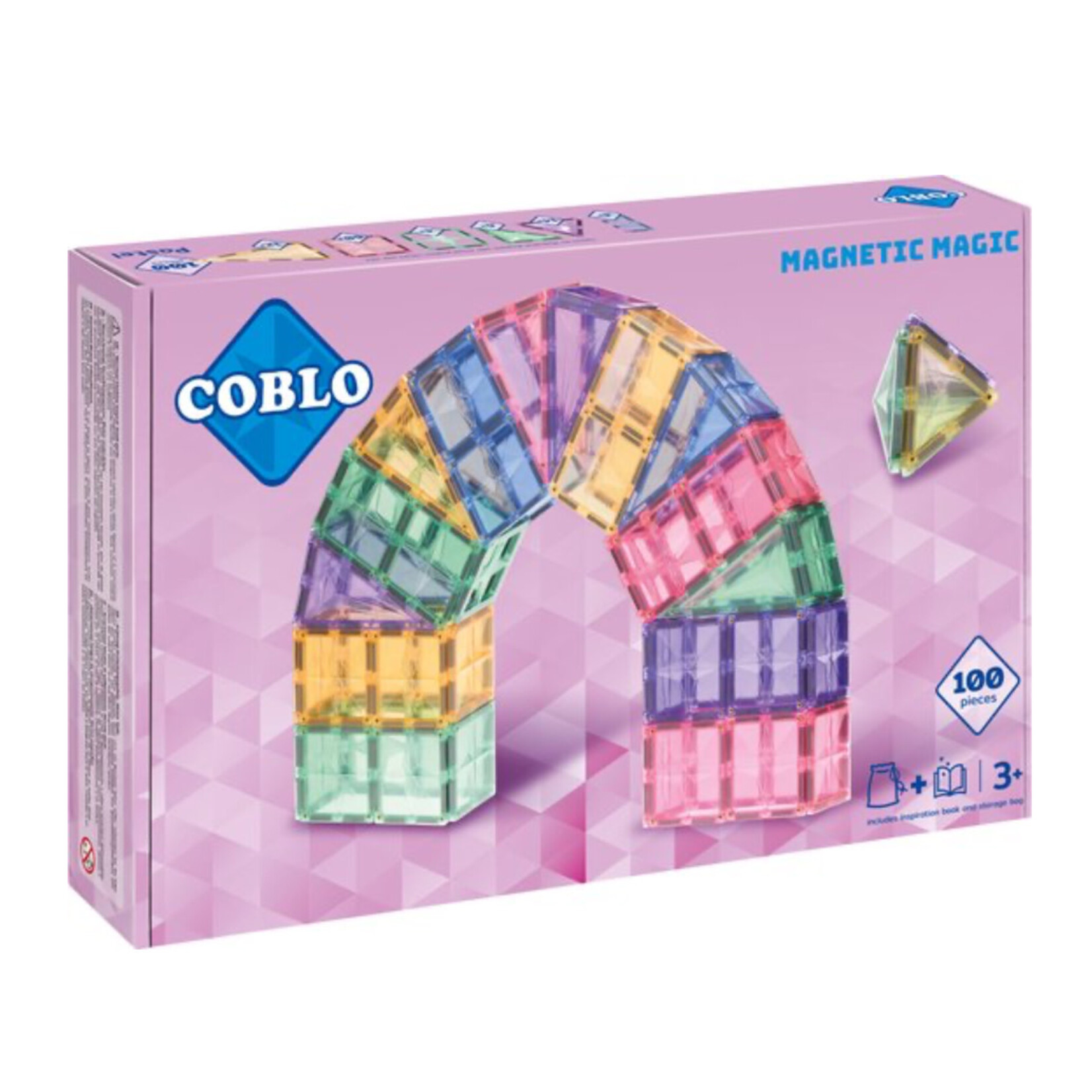 Coblo Coblo Pastel Magneetblokken - 100 stuks