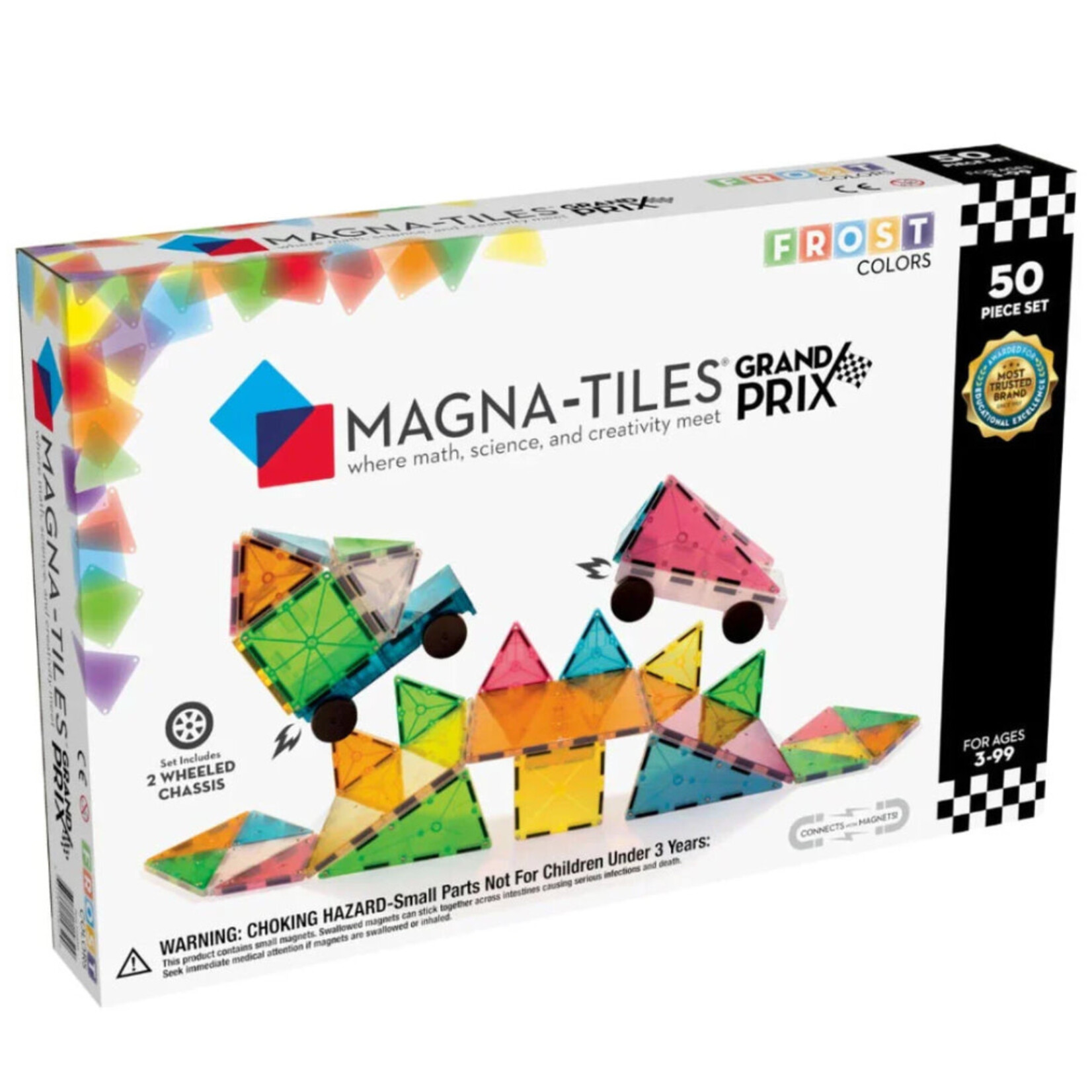 Magna Tiles MAGNA-TILES Grand Prix Frost - 50 stuks