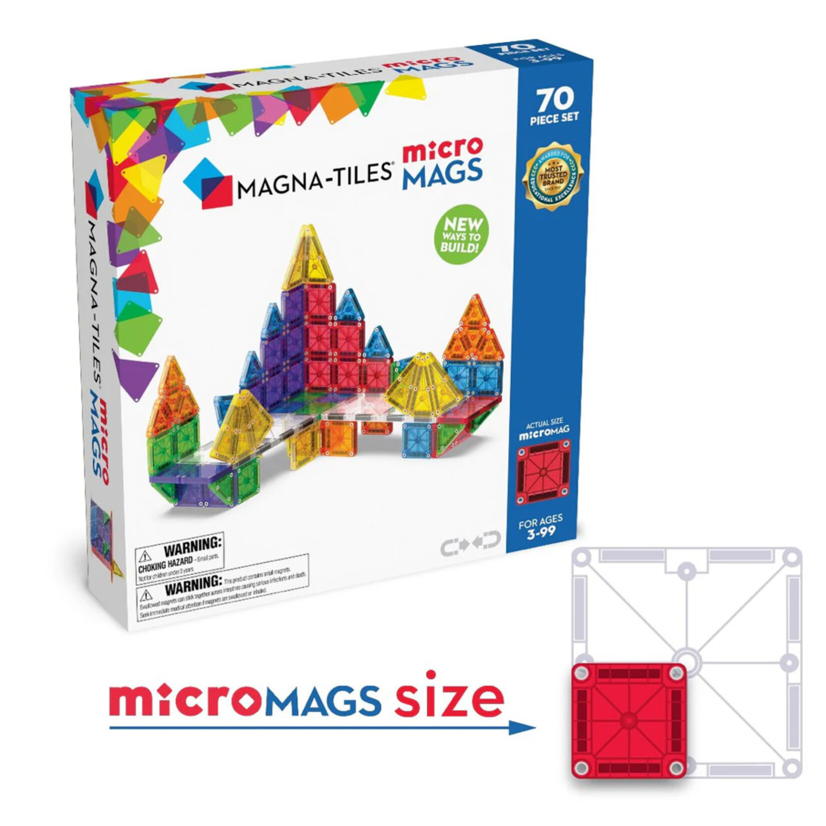Magna Tiles MAGNA-TILES Micro Mags - 70 stuks