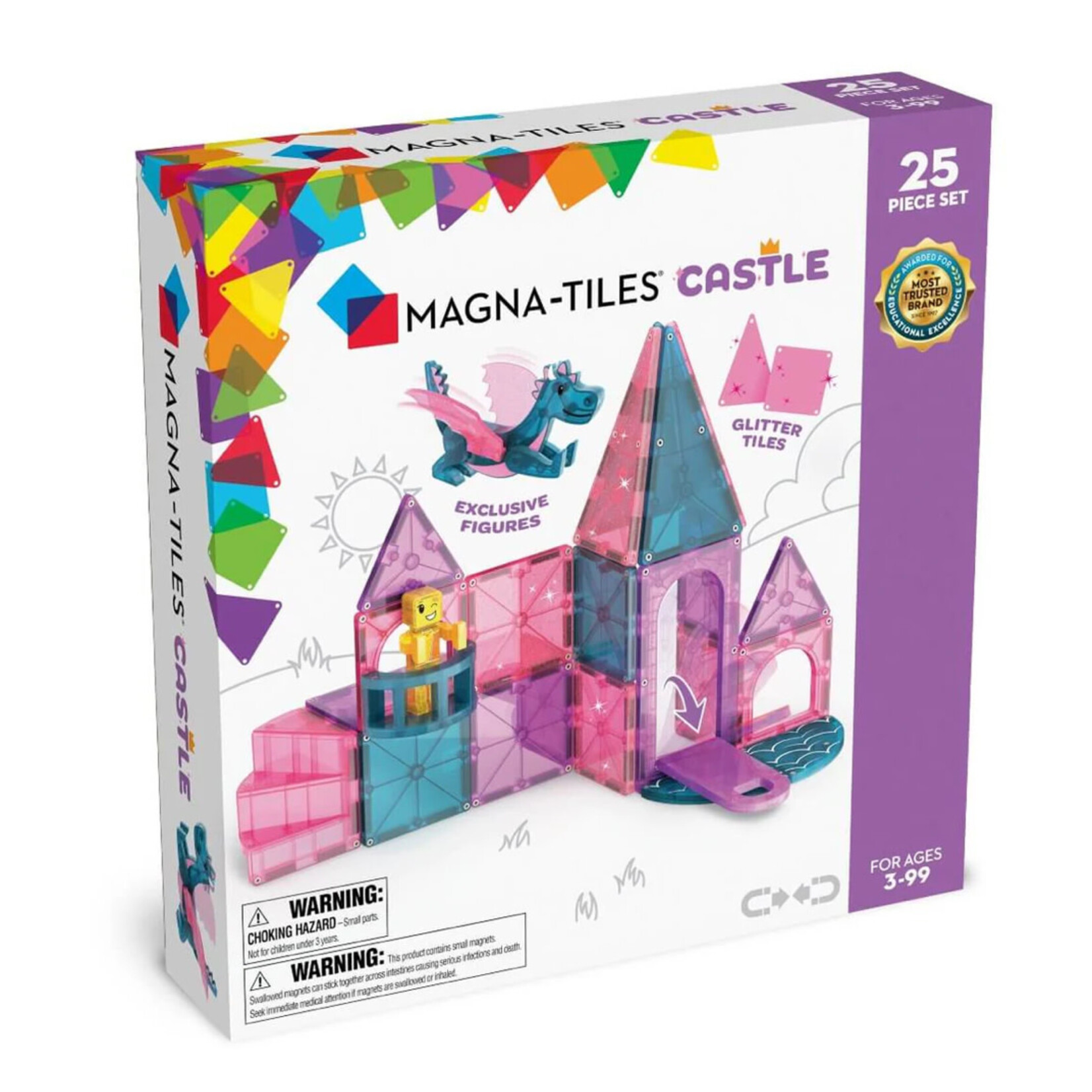 Magna Tiles MAGNA-TILES Castle met Micro Mags - 25  stuks