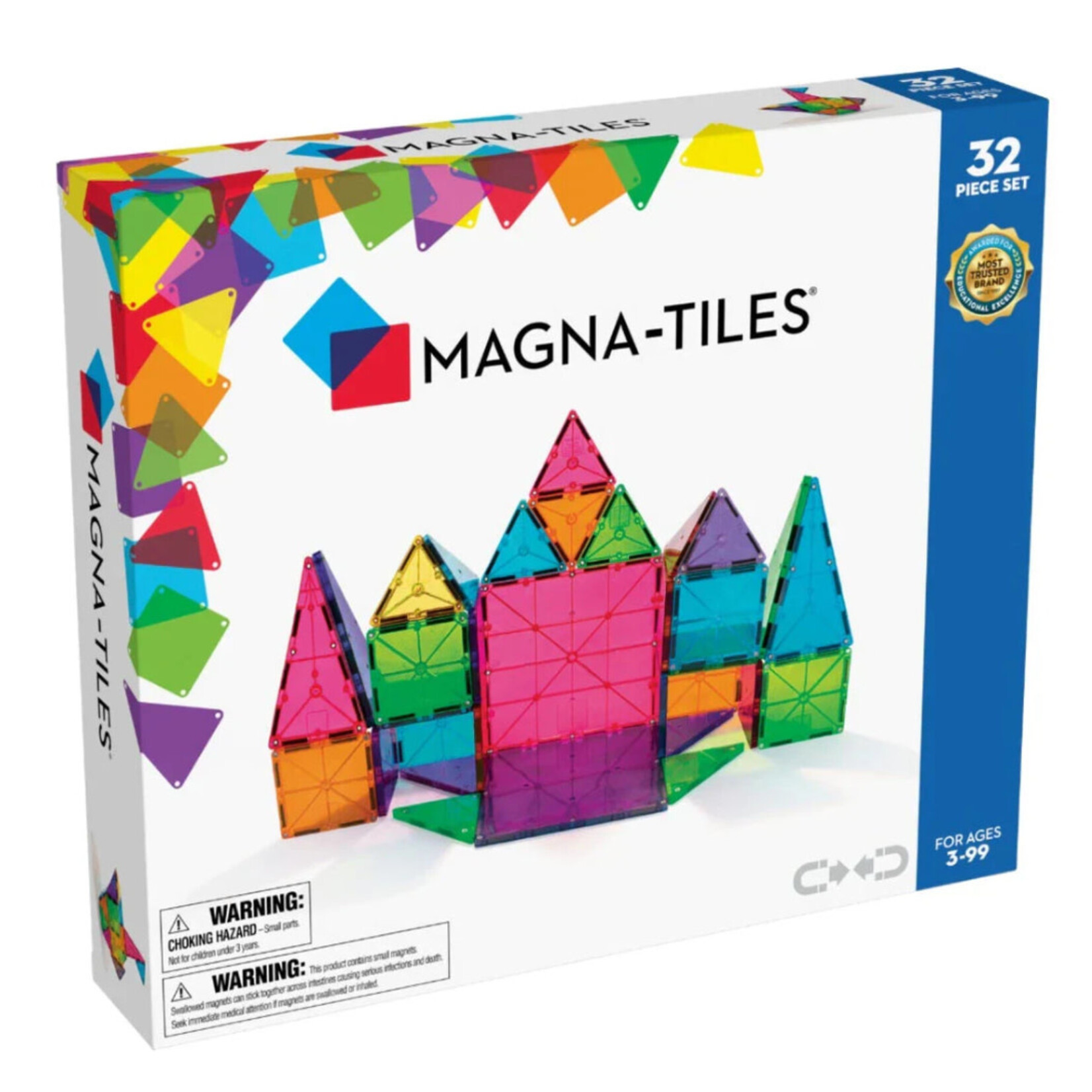 Magna Tiles MAGNA-TILES Clear Colors - 32 stuks