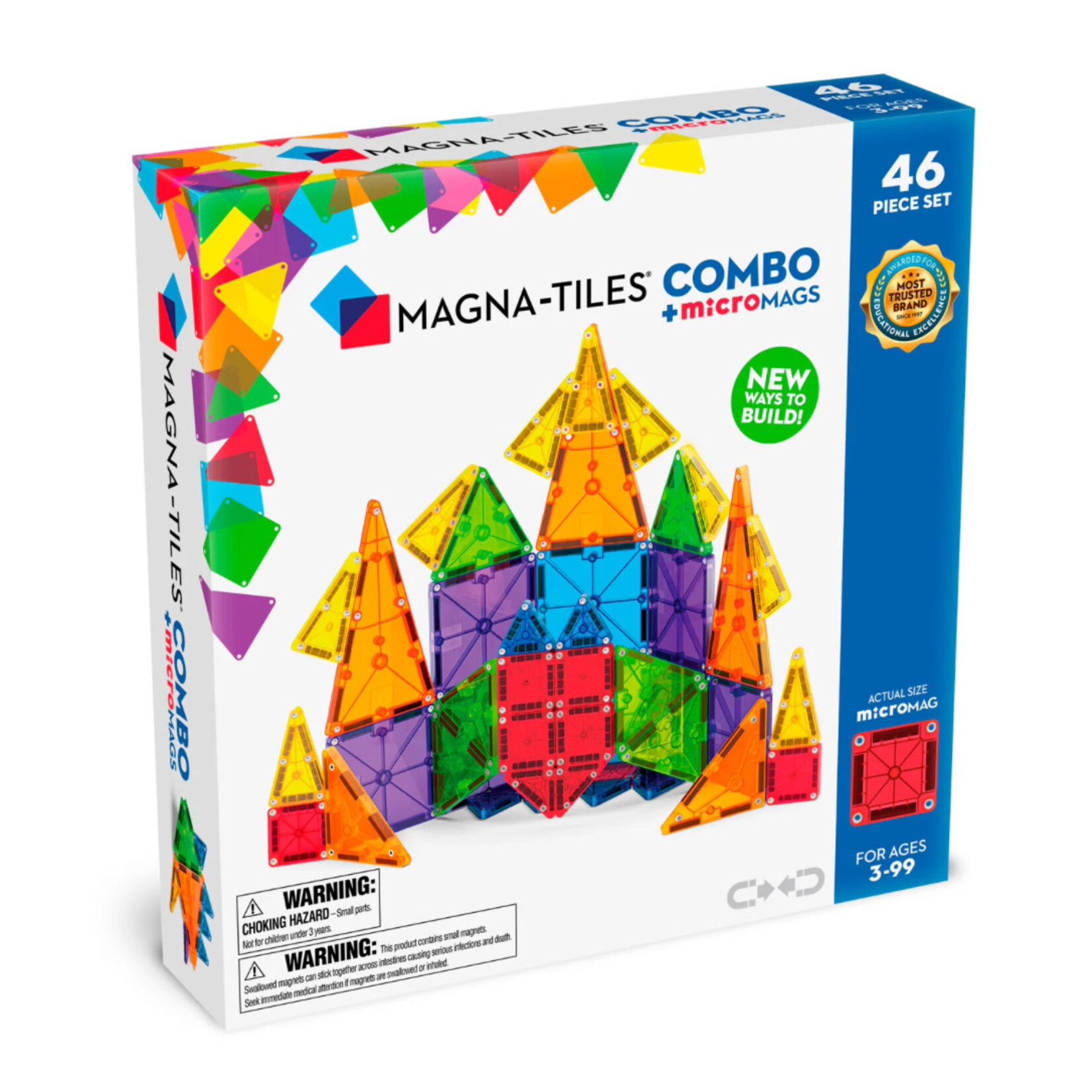 Magna Tiles MAGNA-TILES Combo met Micro Mags - 46 stuks