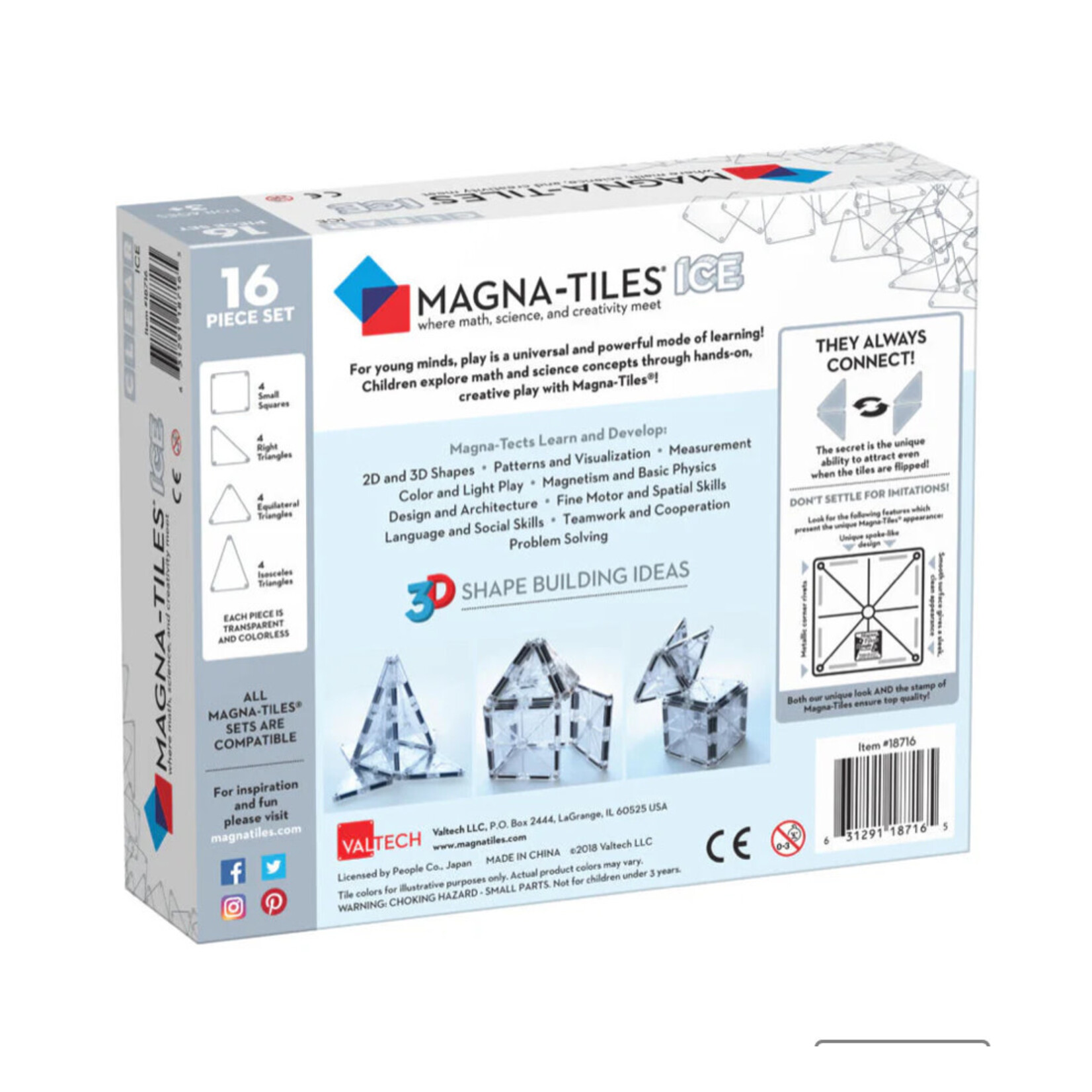 Magna Tiles MagnaTiles ICE - 16 stuks