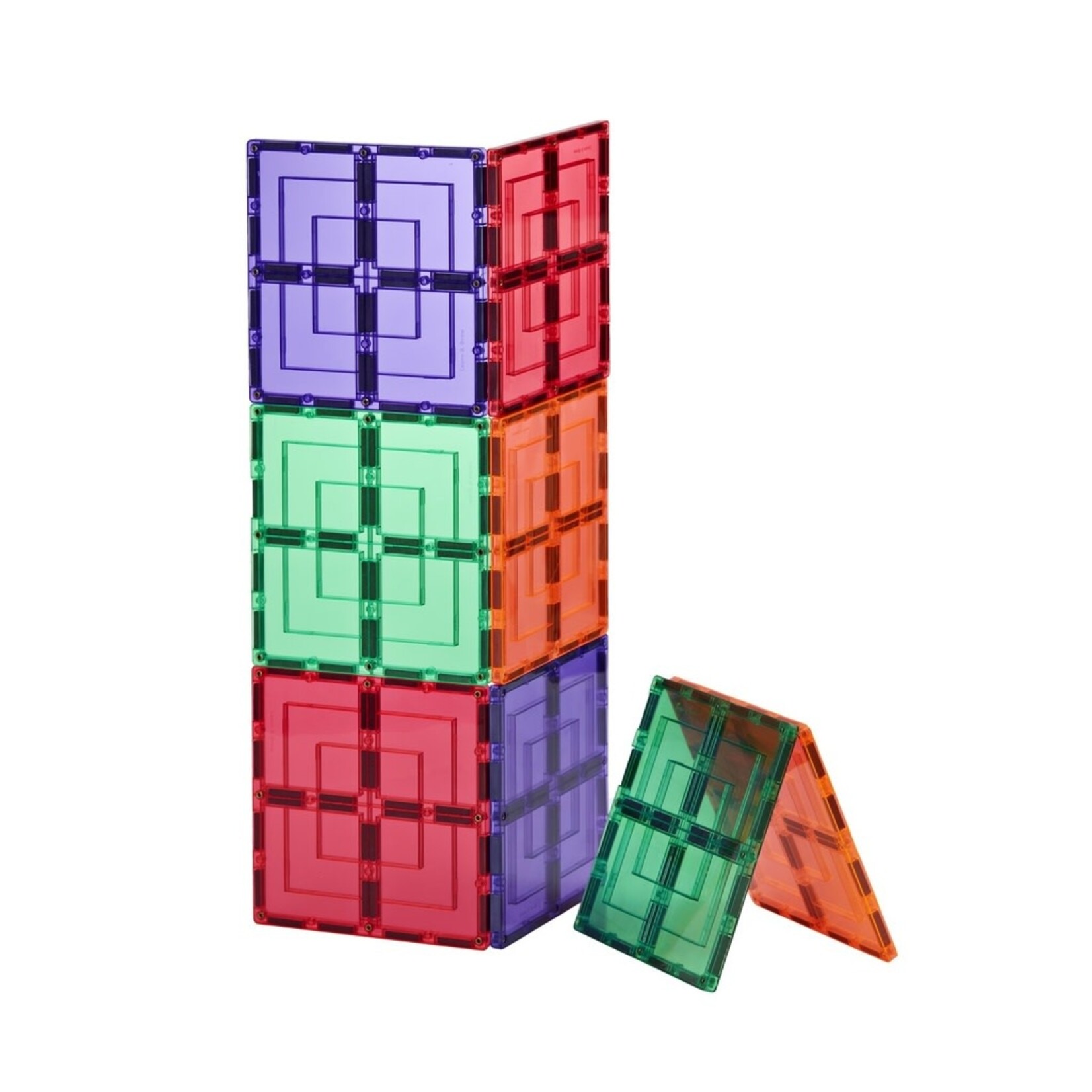 Learn and Grow Toys Magnetische Tegels - Large Square Pack (8 stuks)