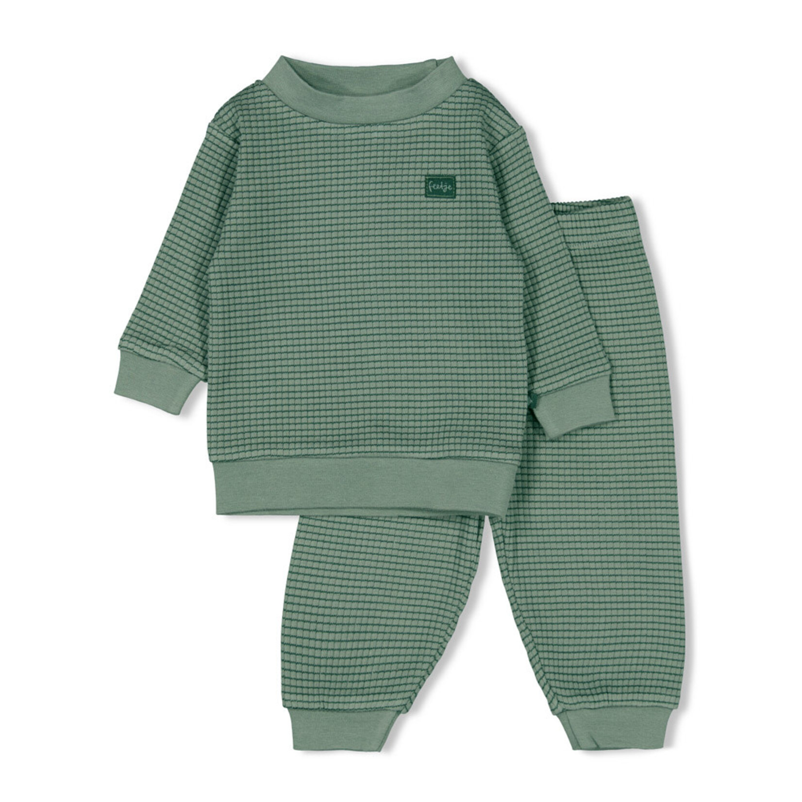Feetje Wafelpyjama Zeegroen - Family Limited Edition