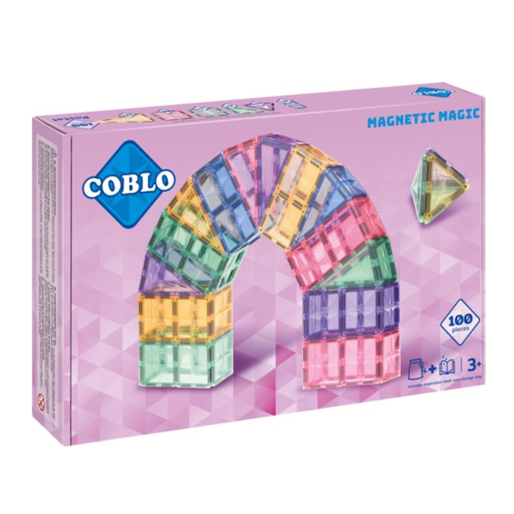 Coblo Coblo Pastel Magneetblokken - 100 stuks